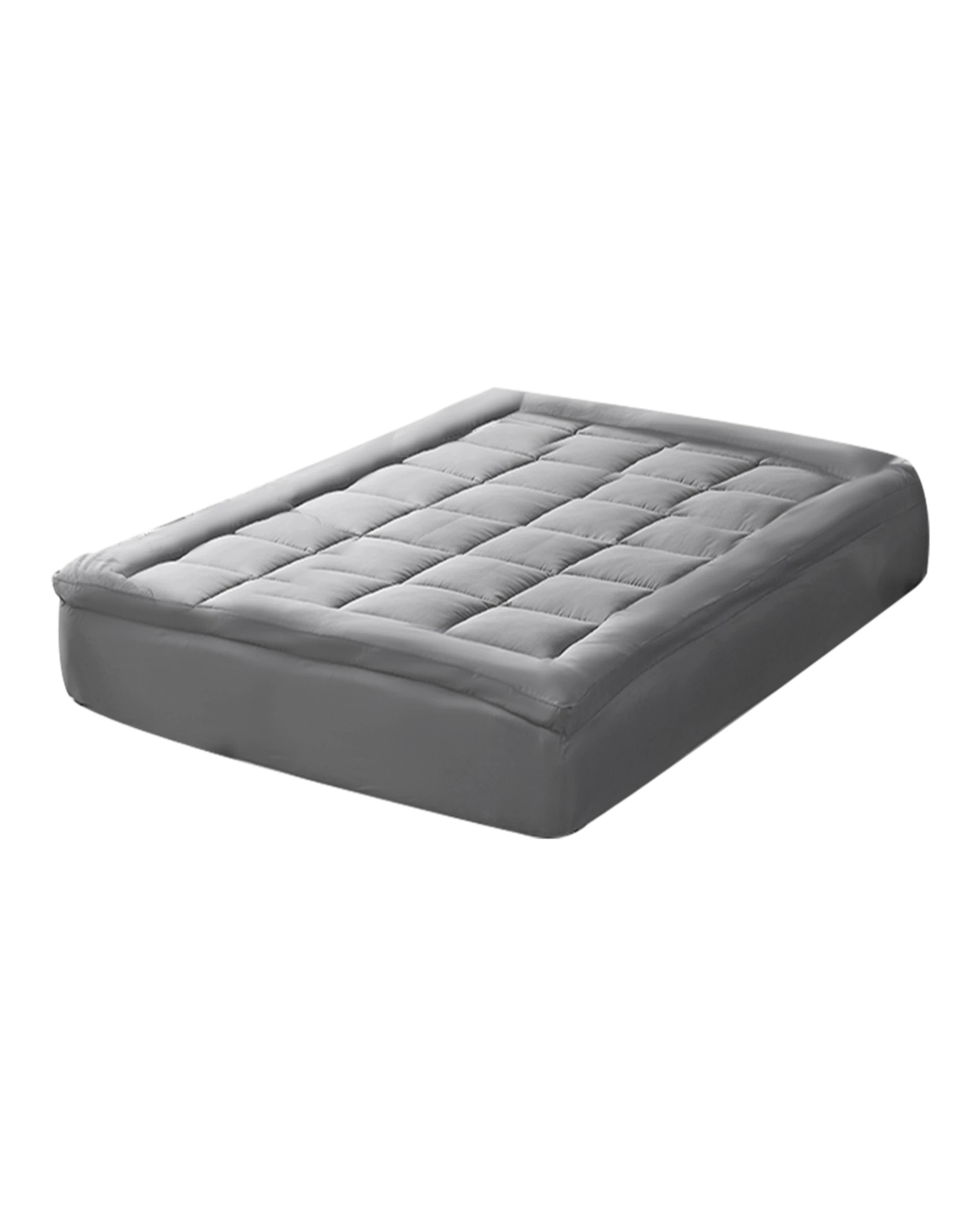 2 Dreamz Mattress Topper Bamboo - Queen -Grey, 2 of 8