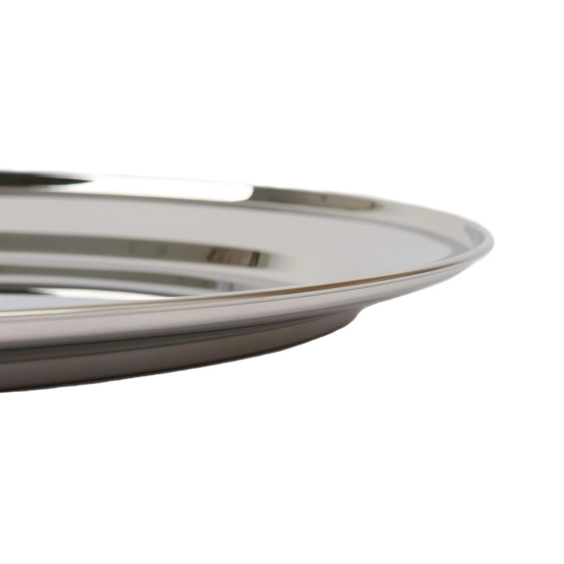 4 Argon Tableware Oval Stainless Steel Serving Platter Dinnerware - 60cm x 41cm - Silver, 4 of 7