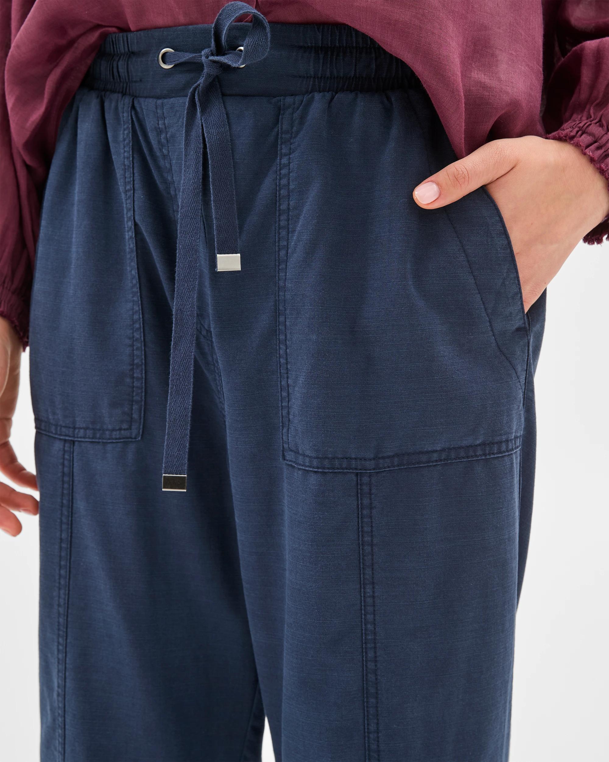 6 Target Seamed 3/4 Jogger Pants NAVY BLUE, 6 of 7