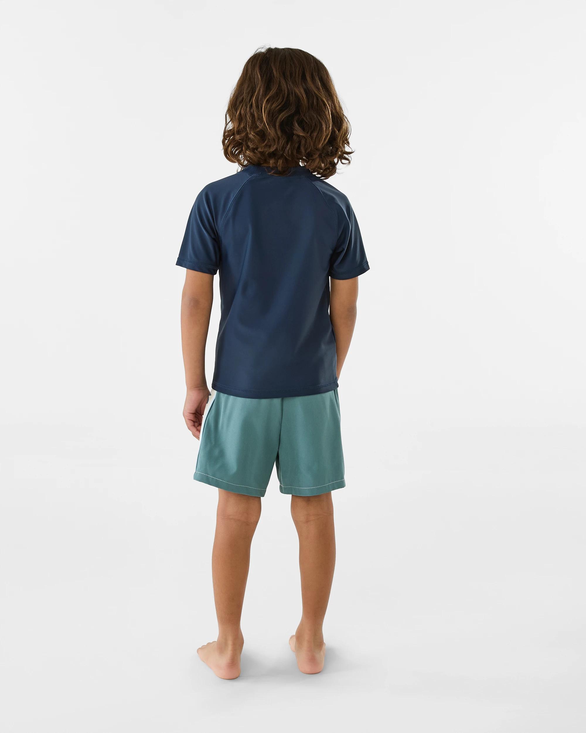 6 Panel Bind Boardshorts Gbln Blue, 6 of 6