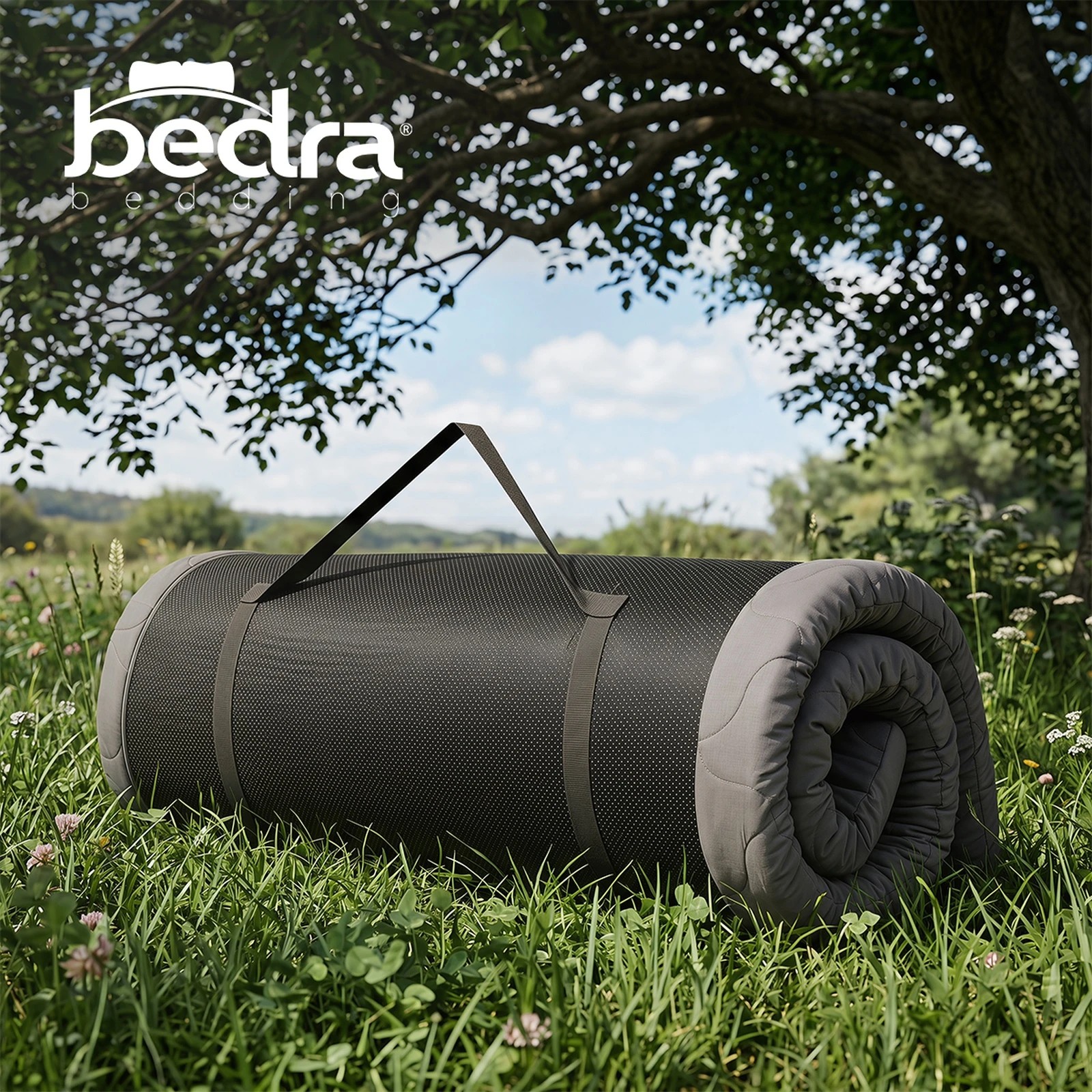 8 Bedra Bedding Roll Up Floor Mattress Camping Mat - Grey, 8 of 10