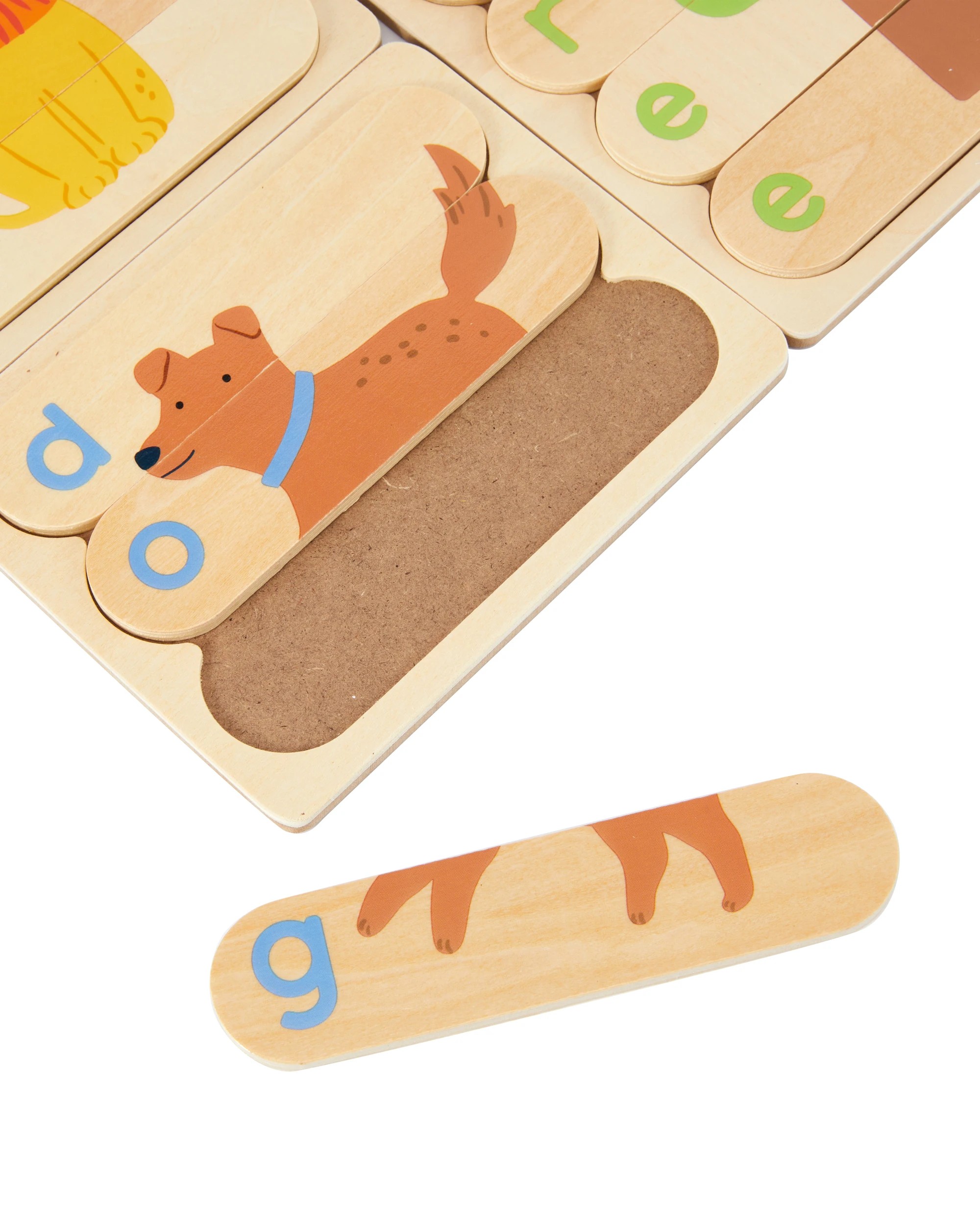 4 Wooden Simple Words Puzzle, 4 of 6