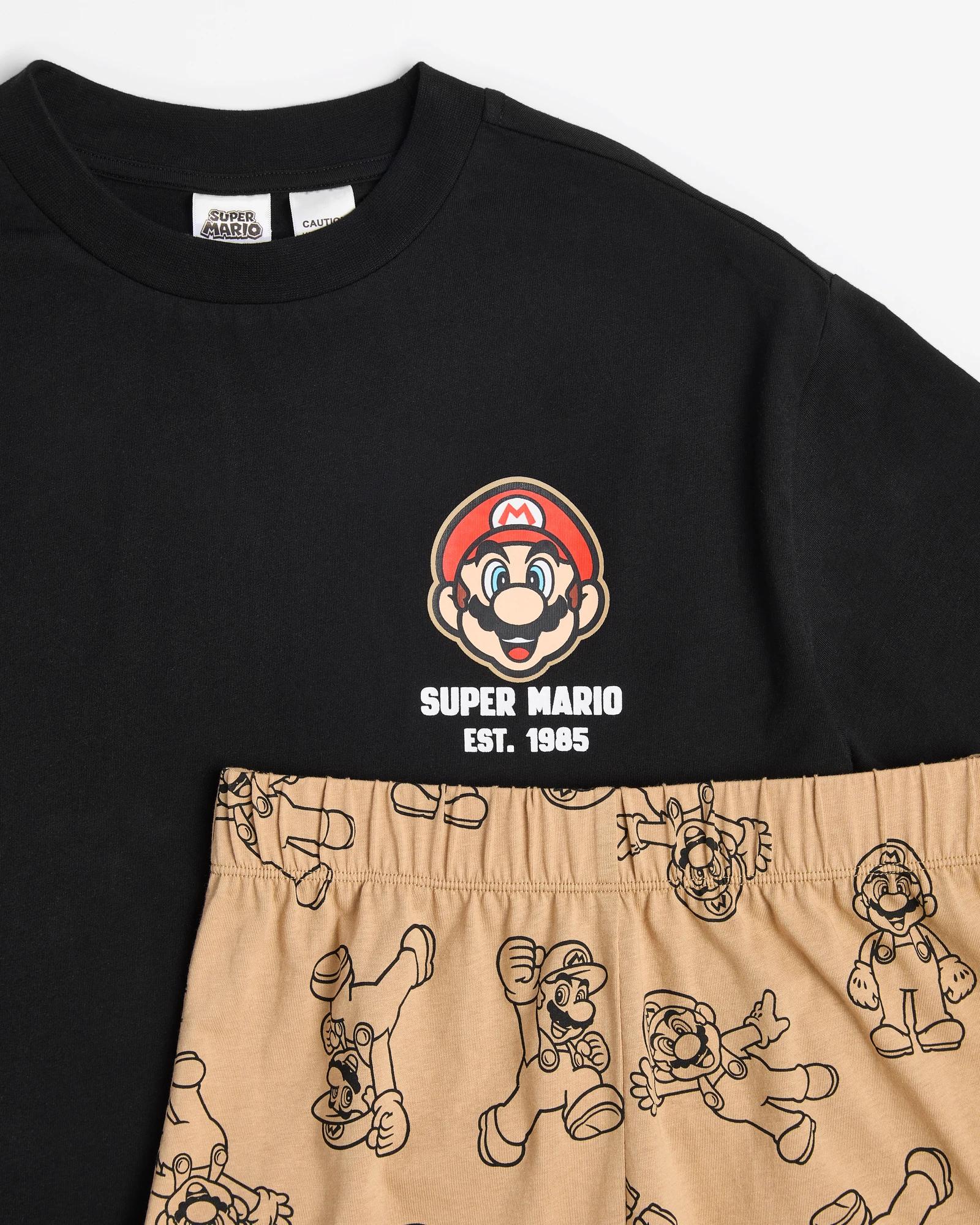 2 Super Mario Super-mario Australian Cotton Older Kids Pyjama Set MULTI, 2 of 4