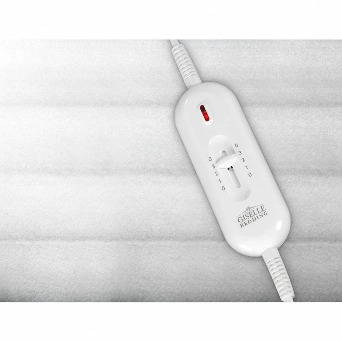 6 Giselle Queen Fully Fitted Polyester Electric Blanket 3 Heat Settings Detachable Controller Machine Washable - white, 6 of 9