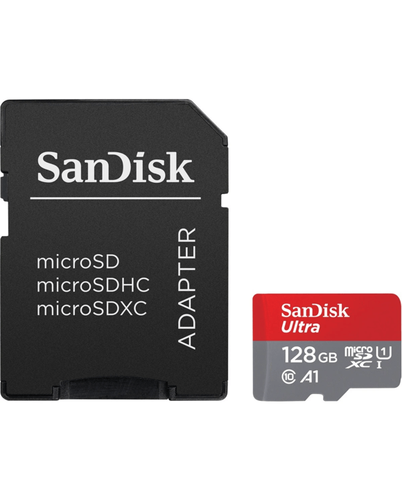 SanDisk Ultra MicroSD with MicroSDHC and MicroSDXC Adapter SQUAB - 128GB
