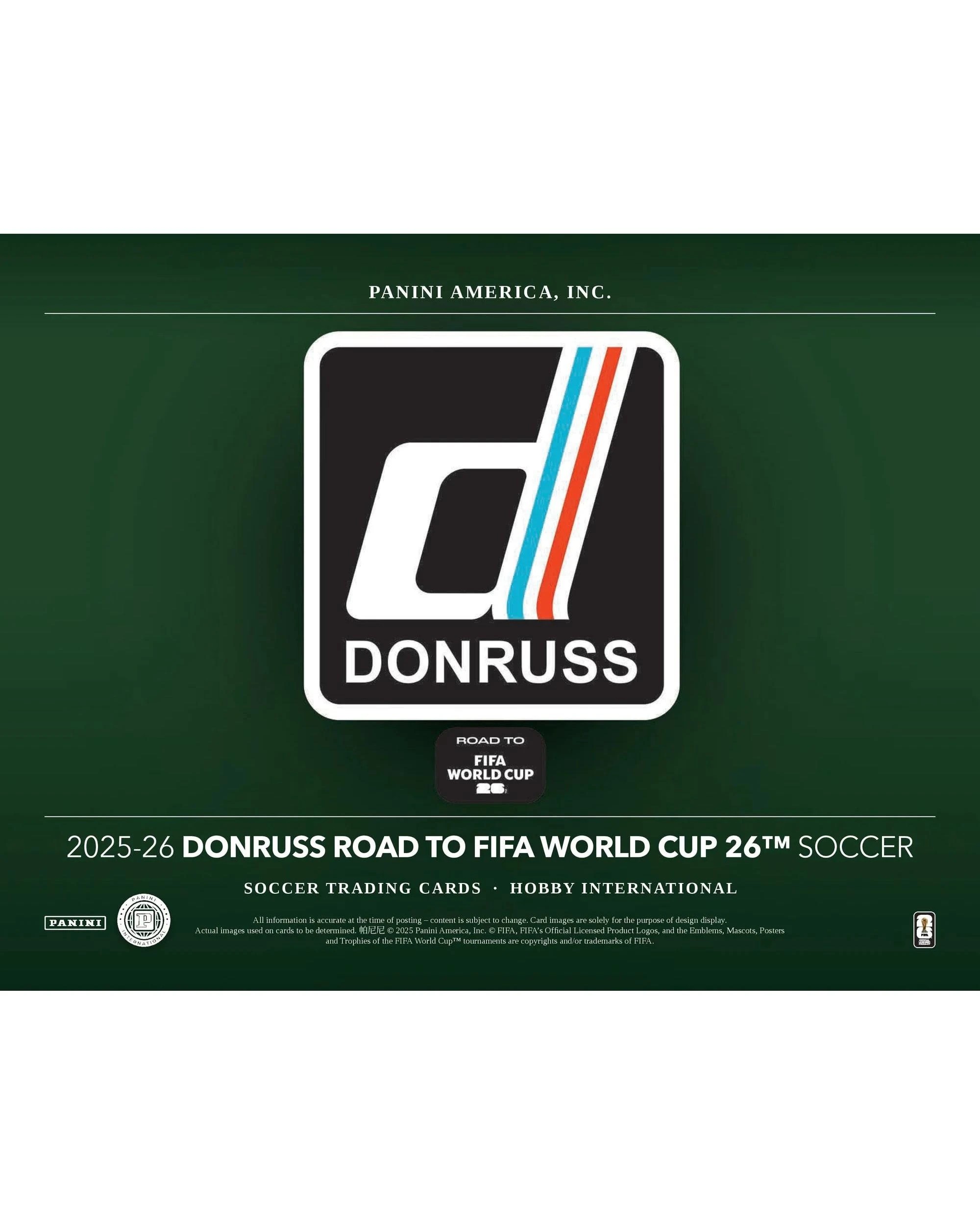 2 Panini 2025/2026 Donruss Road to FIFA World Cup Soccer International Hobby Pack, 2 of 7