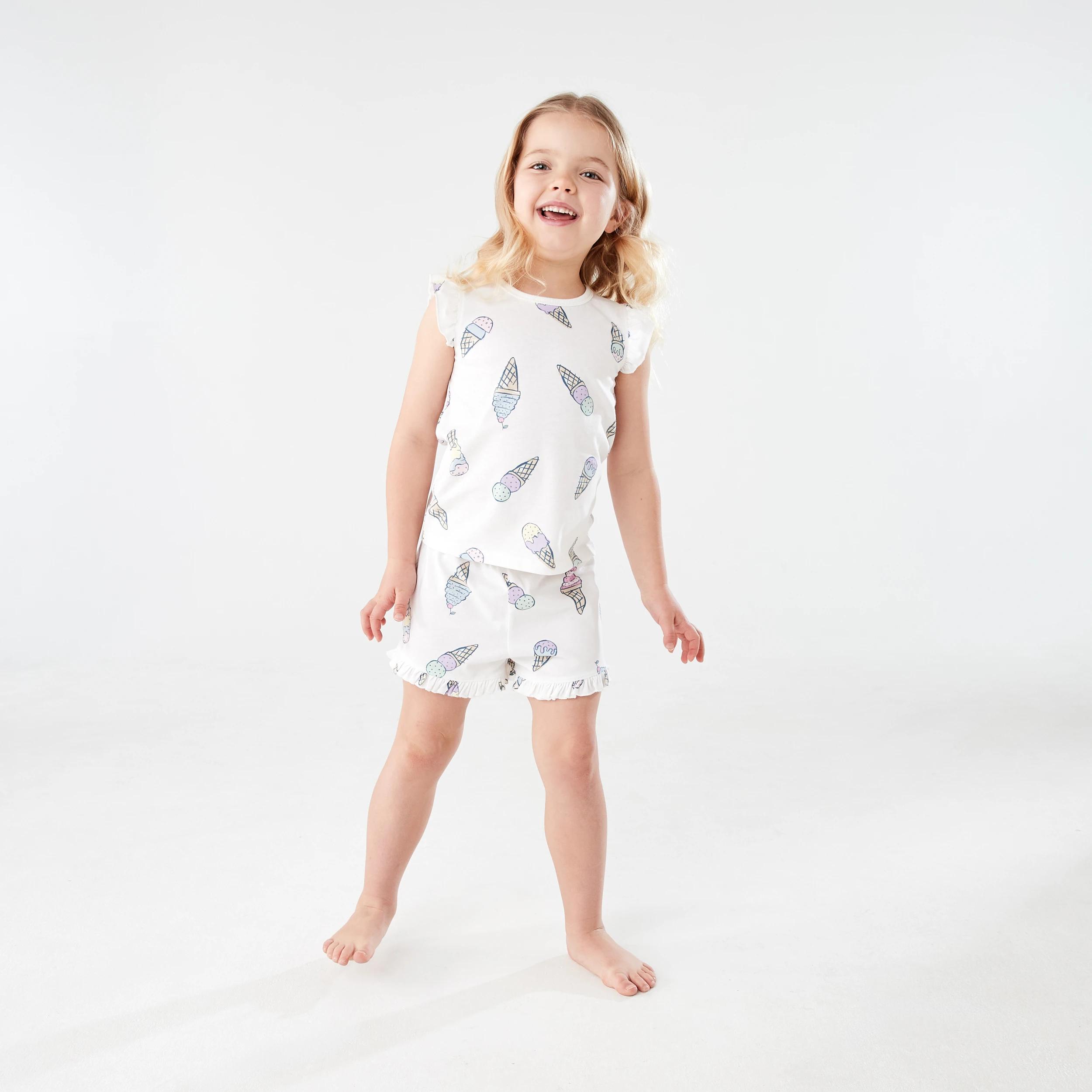 1 Short Sleeve Jersey Pyjama Set ICE CREAMS, 1 of 8