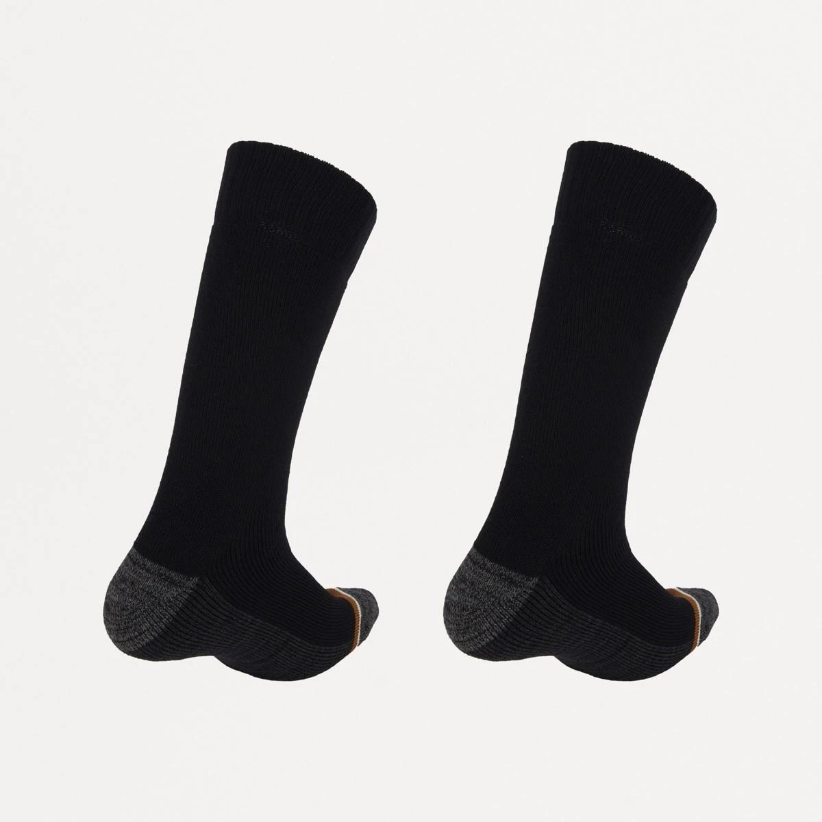 2 2 Pack Bamboo Crew Socks BLACK, 2 of 3
