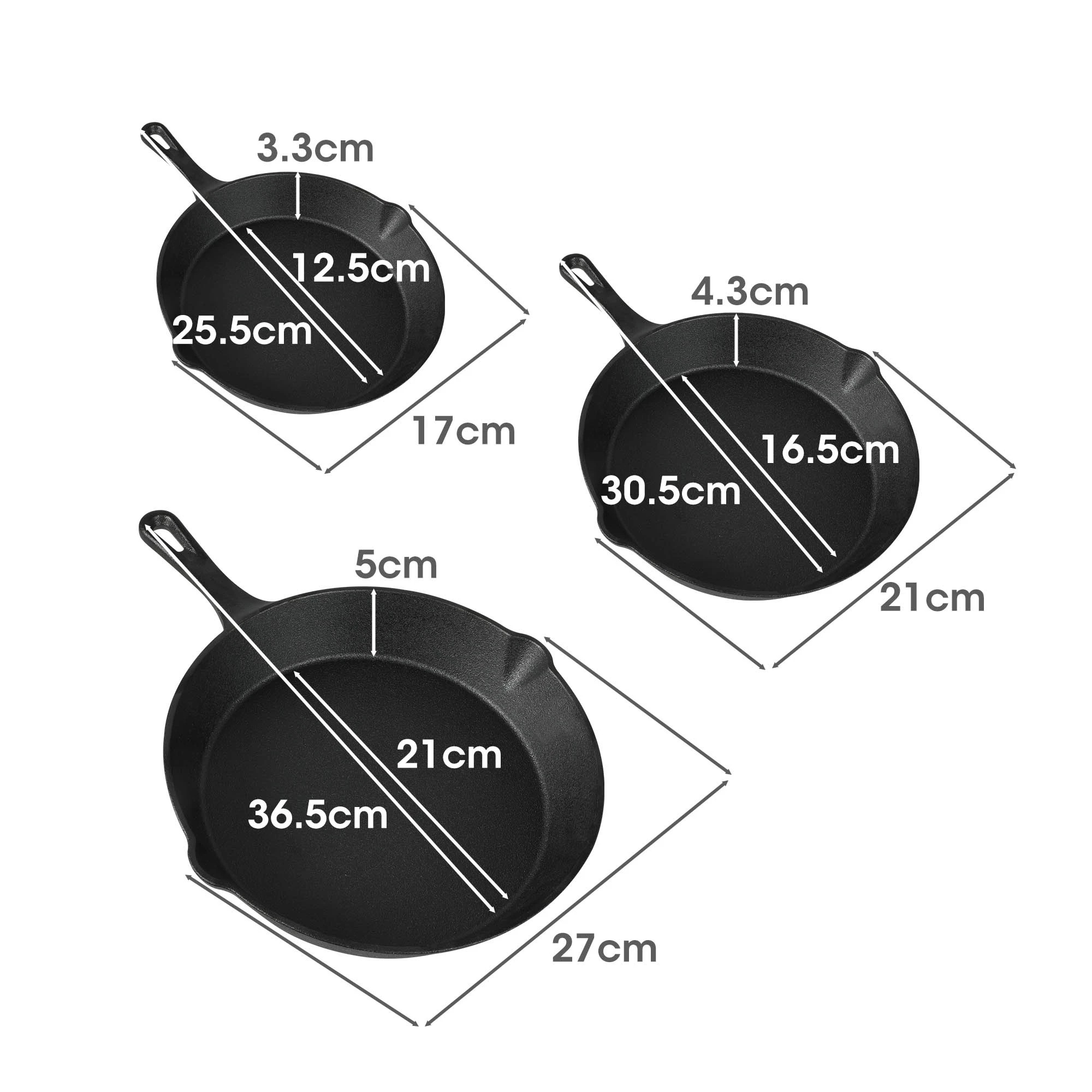 3 Toque Non Stick Frying Pan Set 3pcs, 3 of 6