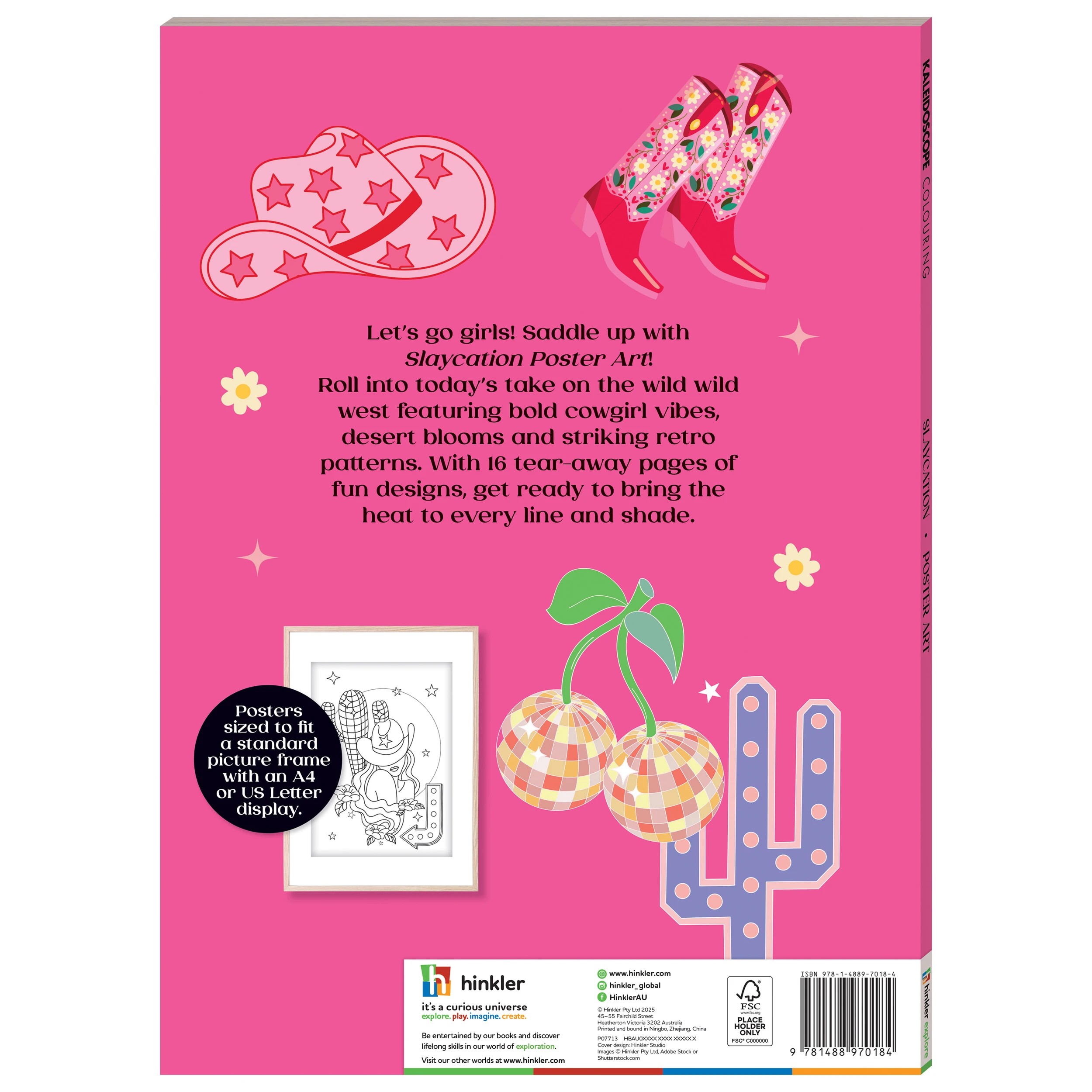 4 Kaleidoscope Colouring Poster Art: Slaycation - Book, 4 of 4
