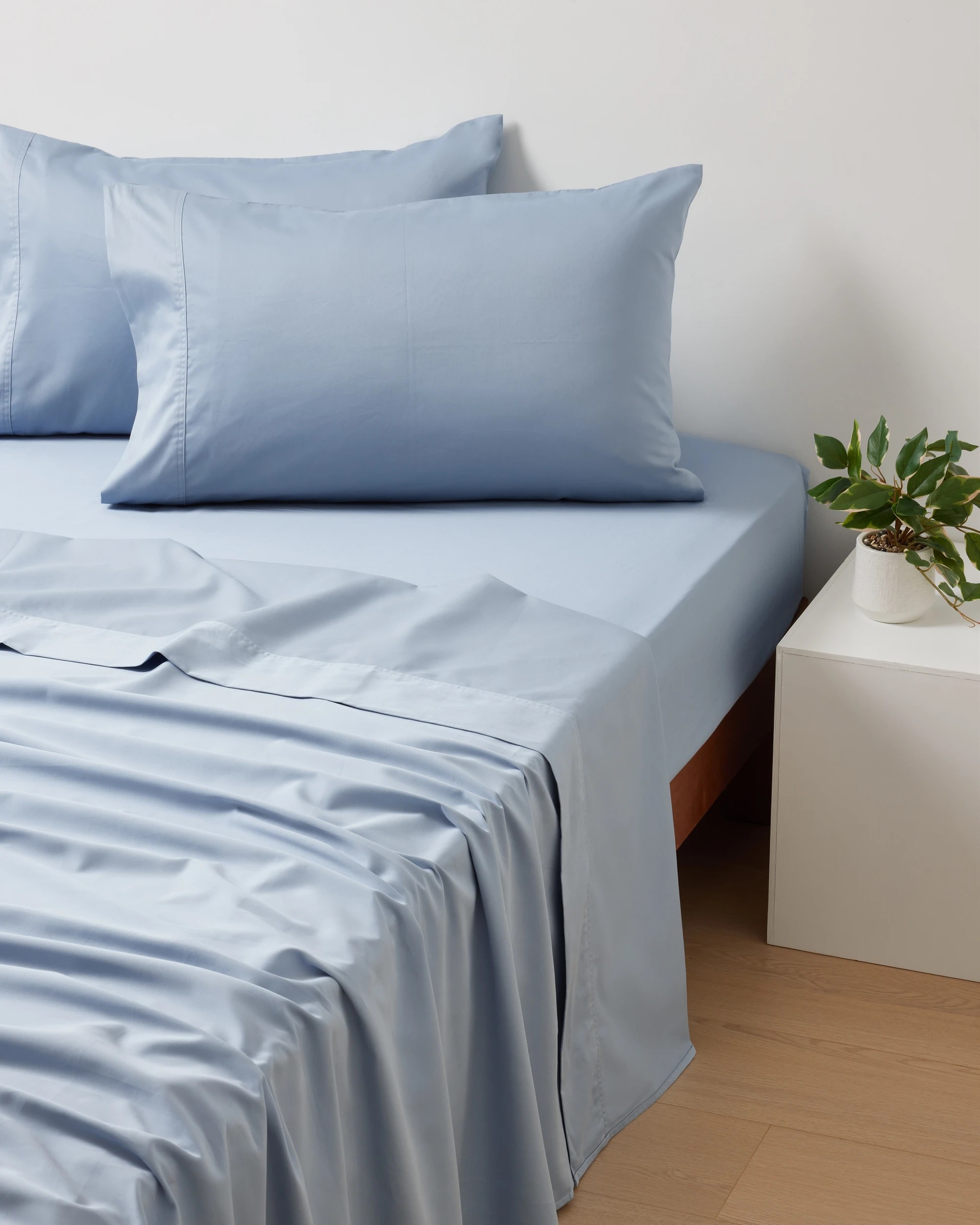 1 500 Thread Count Cotton Sheet Set - Double Bed, Blue, 1 of 9