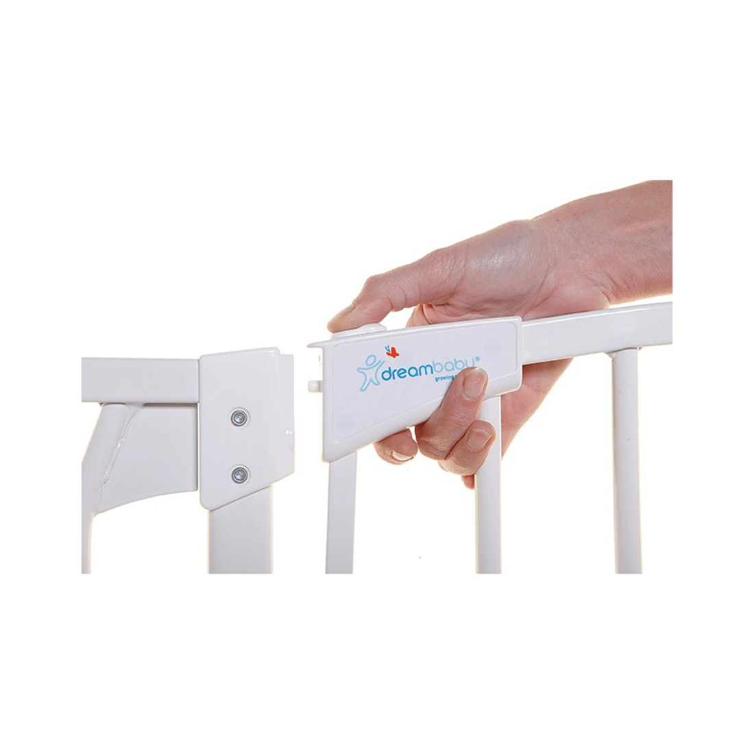 2 Dreambaby Chelsea 108cm Xtra-wide Hallway Auto-close Security Safety Gate
 - White, 2 of 4