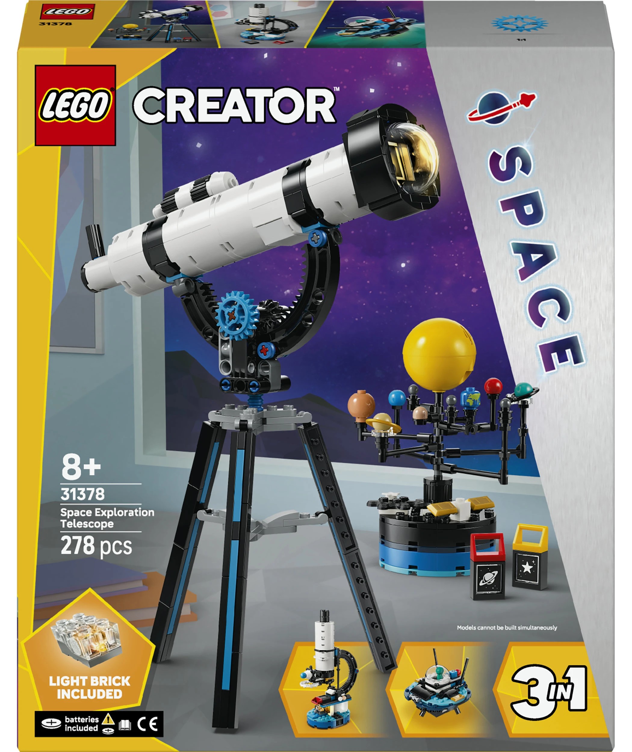 1 LEGO Creator Space Exploration Telescope 31378, 1 of 10