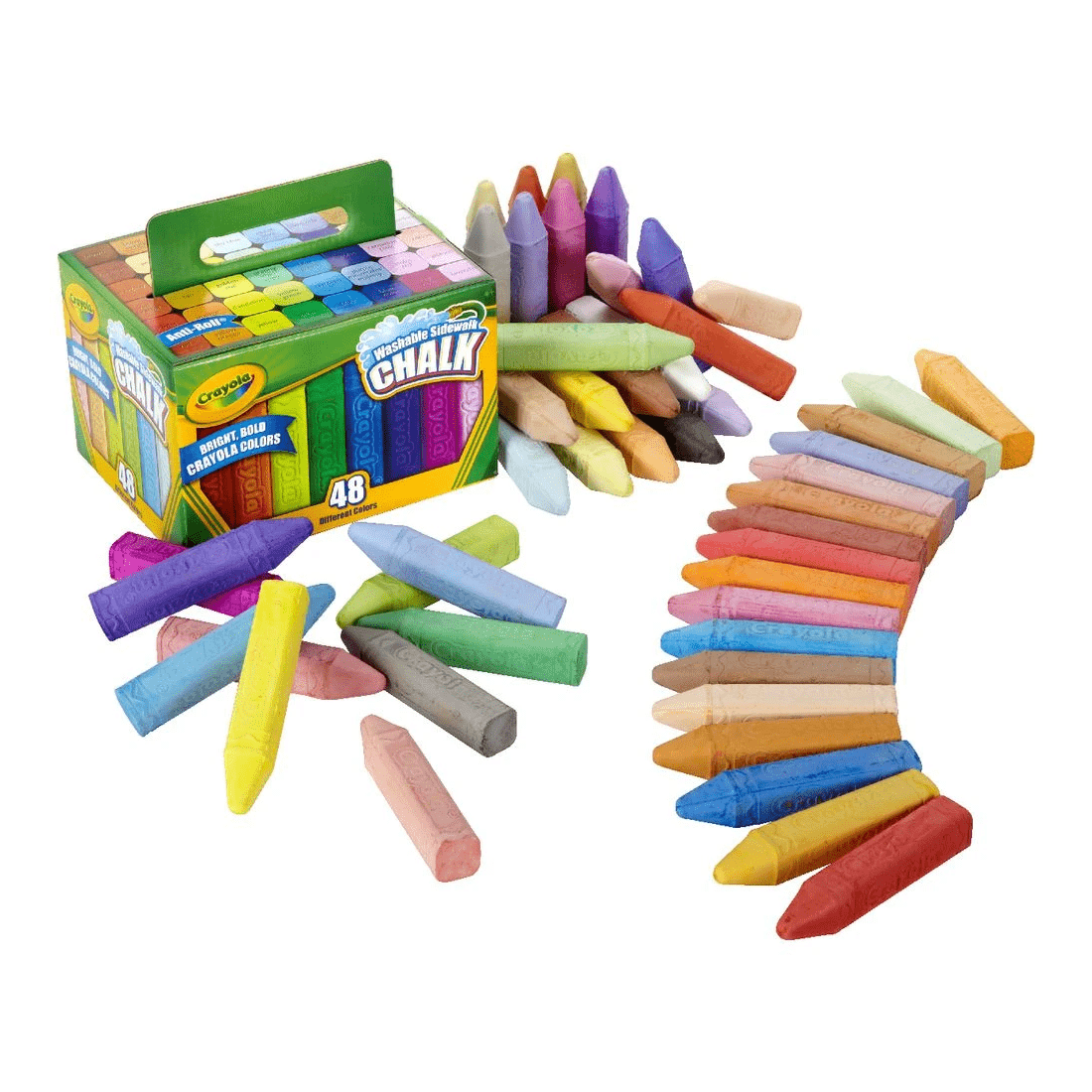 4 Crayola Washable Sidewalk Chalk 48 Pack, 4 of 4