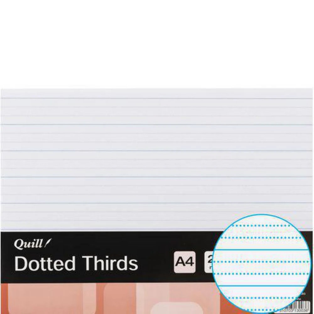 4 Quill A4 60gsm 24mm Dotted Thirds Paper 500 Sheet Ream, 4 of 4