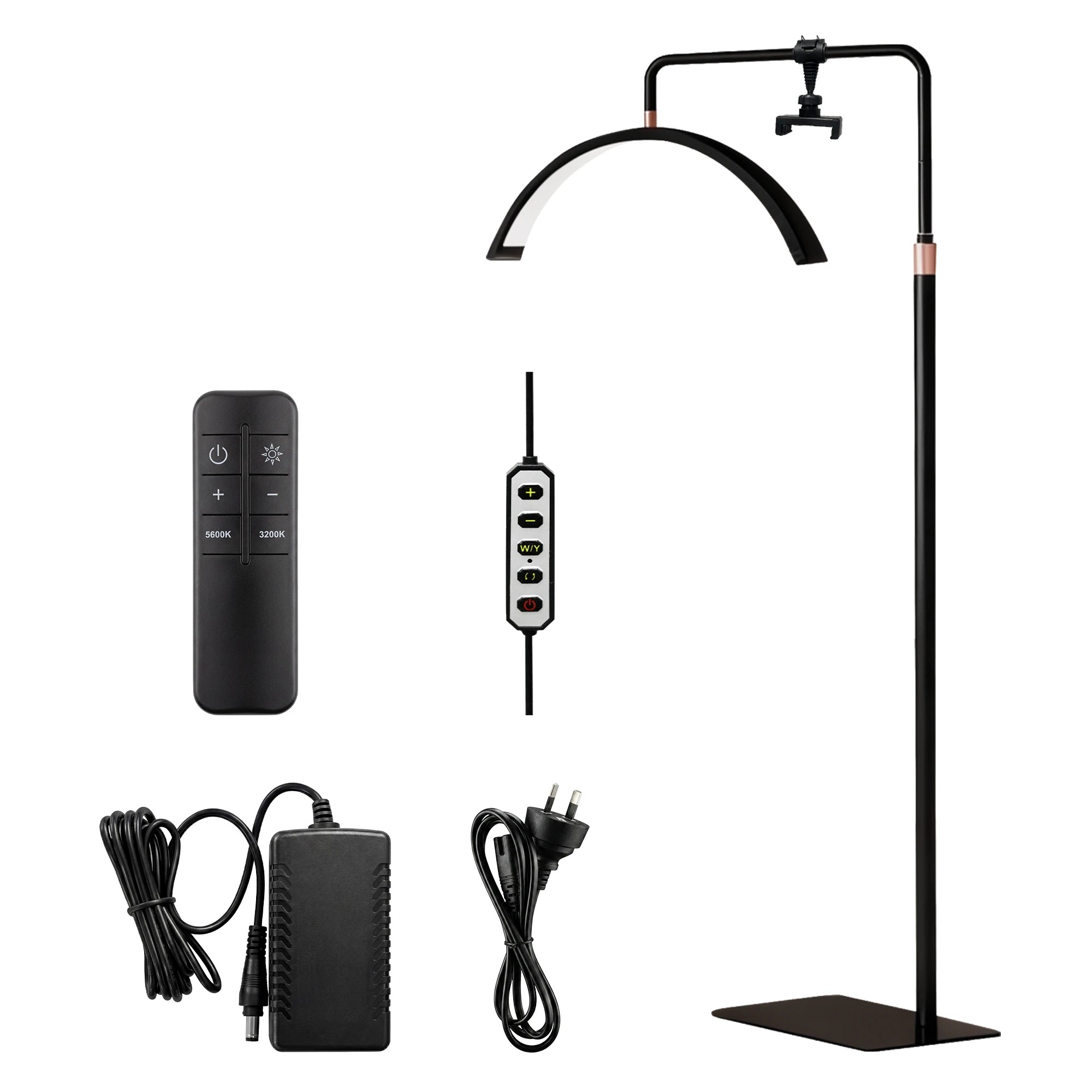 1 Emitto LED Lash Light Half Moon Lamp for Lash Extension Tattoo Aluminium Alloy, 1 of 8