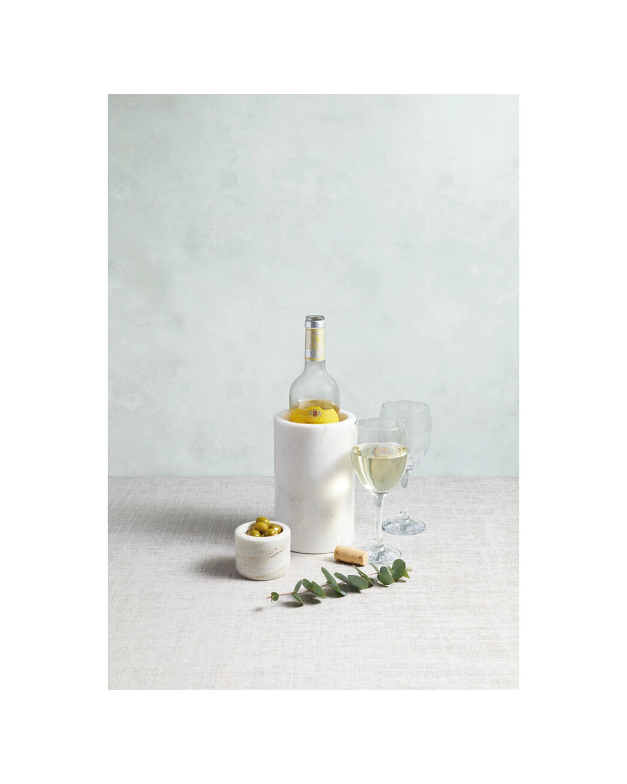 4 Artesa Marble Wine Cooler Ice Bucket Dinner Party Bar Accessory - Beige, 4 of 4