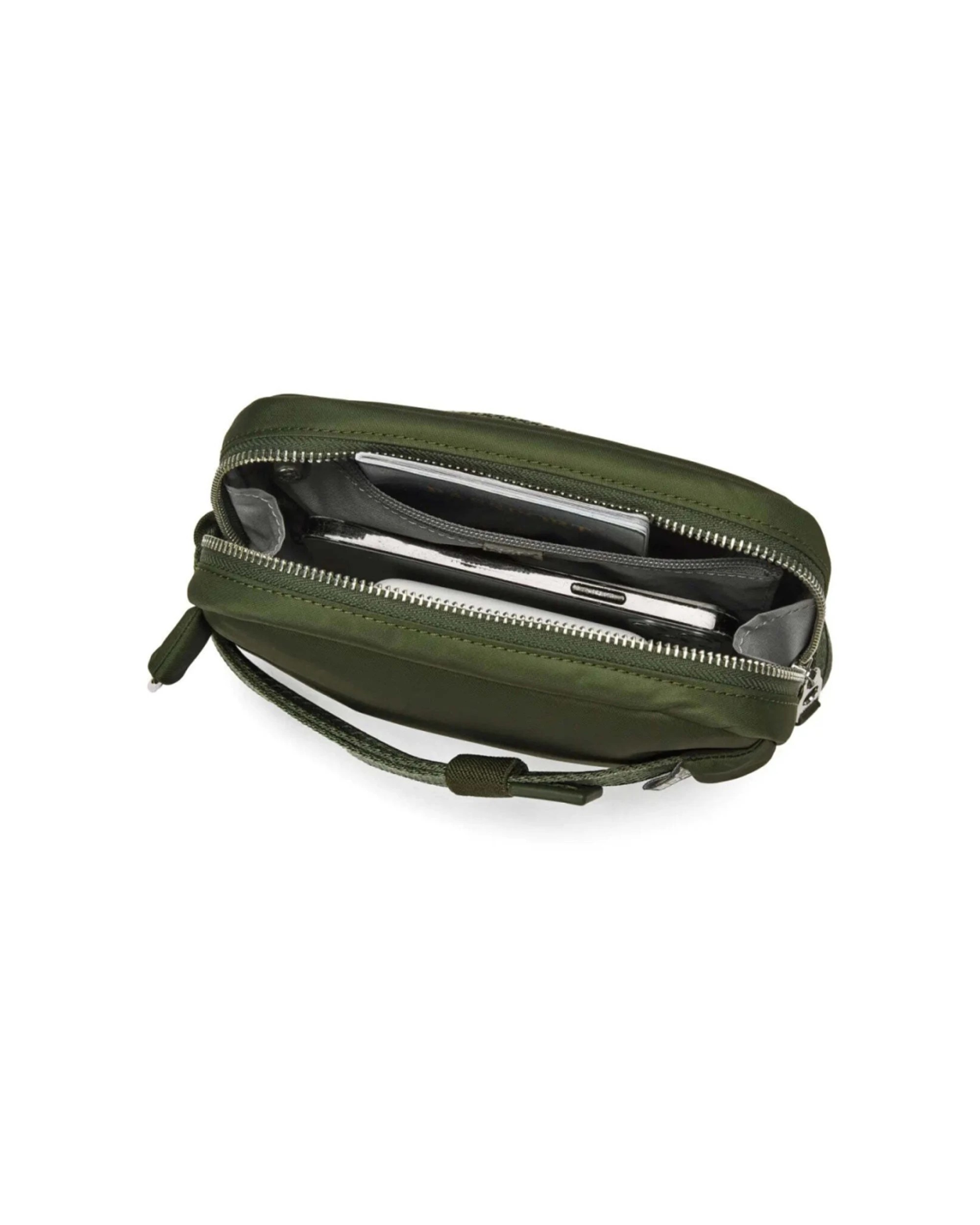 2 Pacsafe W Anti-Theft RFID Blocking Slashguard Micro Travel Sling Bag Olive - Green, 2 of 6
