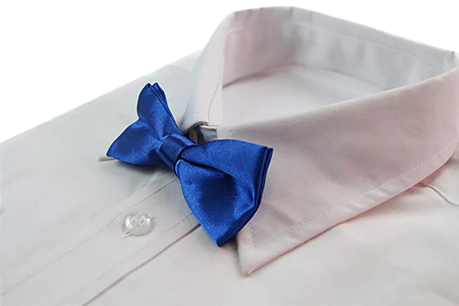 5 Zasel Boys Blue Plain Bow Tie - Blue, 5 of 5