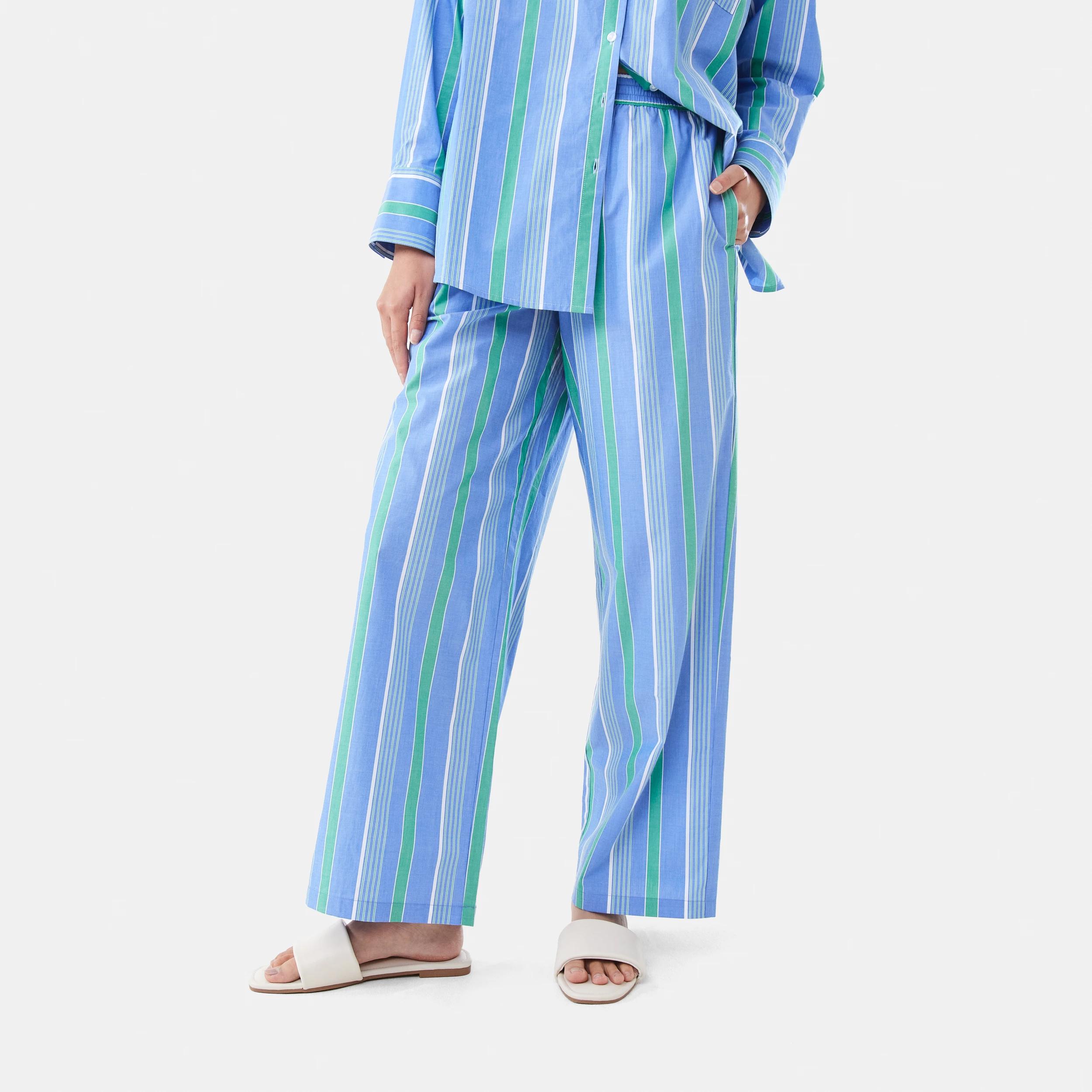 1 Poplin Pants POP STRIPE BLUE MARINE, 1 of 9