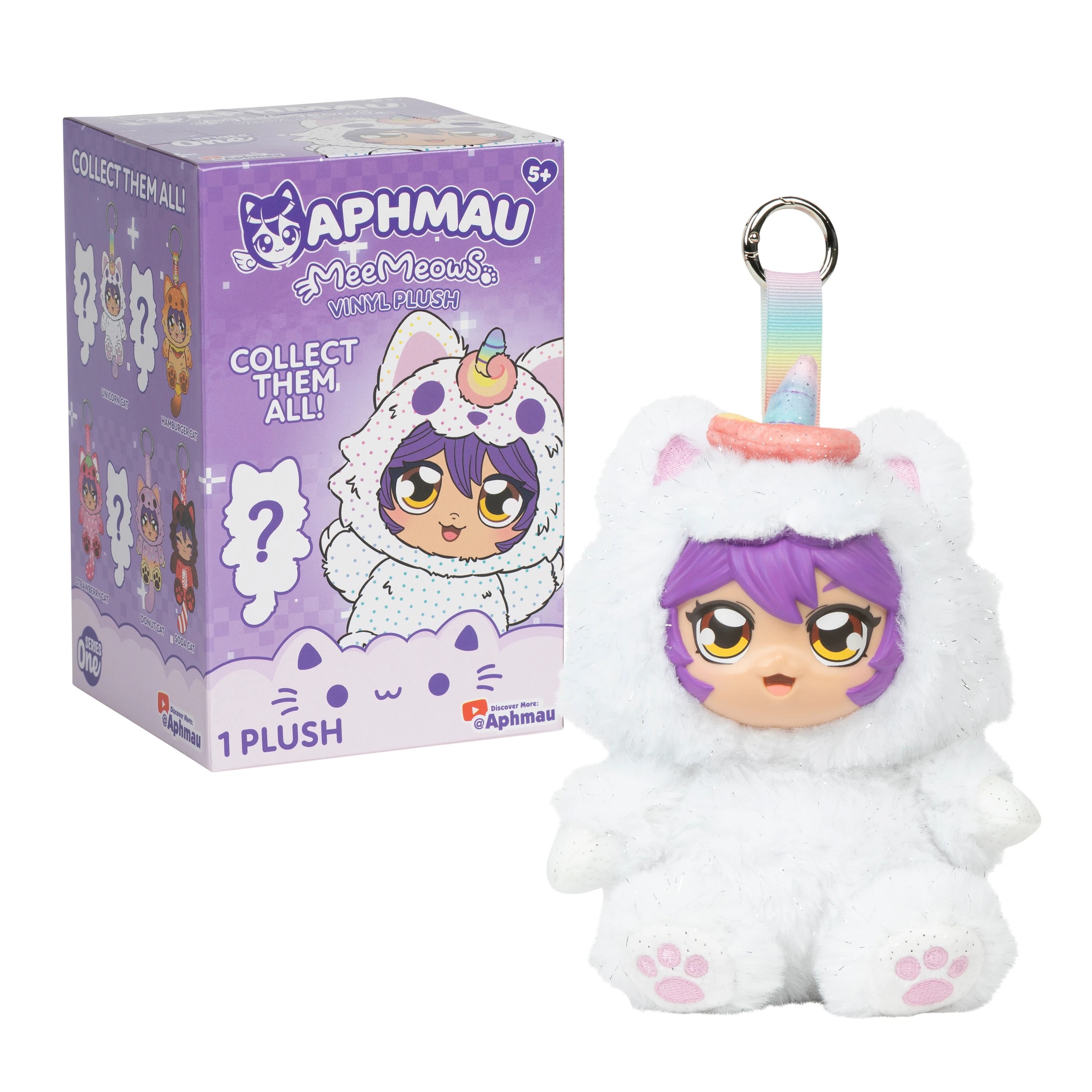 7 Aphmau MeeMeows Vinyl Plush Key Chain - Assorted, 7 of 7
