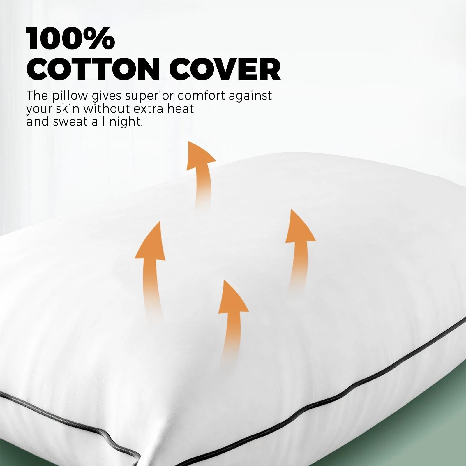 7 Bedra Bedding 4X Microfibre Pillow Cotton - White, 7 of 10