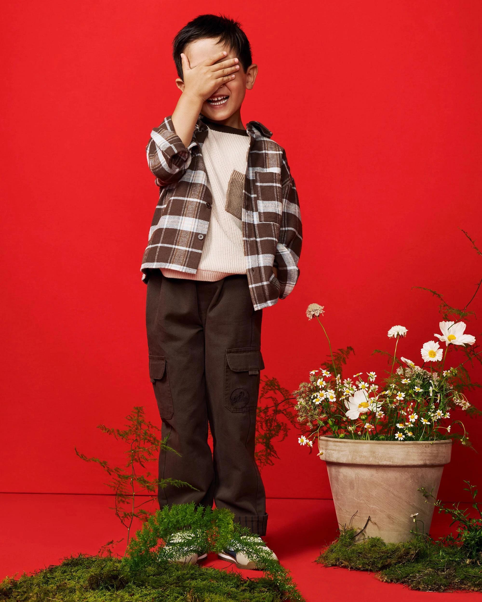 3 Target Kids Australian Cotton Flannelette Shirt HOT FUDGE, 3 of 3