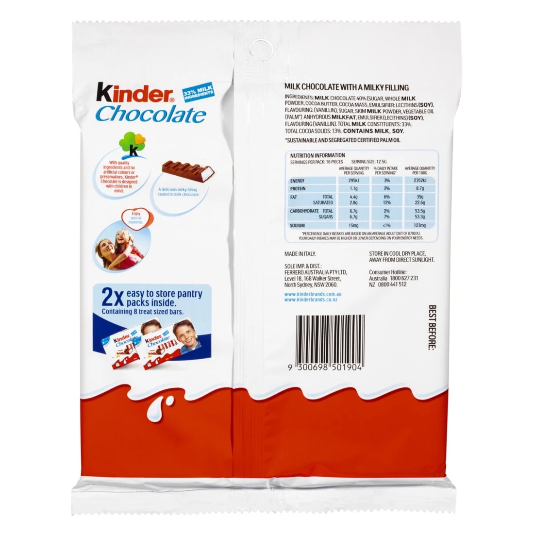 2 16 Piece Kinder Chocolate Sharepack 200g, 2 of 2