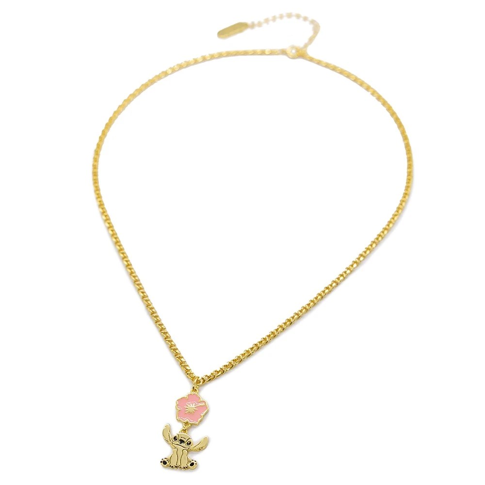 2 Disney - Lilo & Stitch (2025) - Stitch Flower Necklace - Gold,Pink, 2 of 3