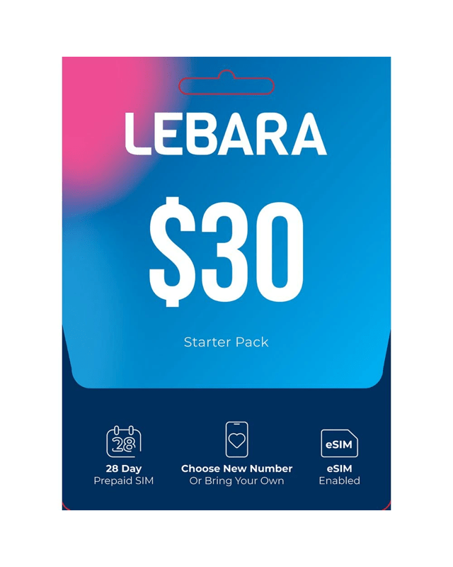 Lebara $30 Prepaid Eco