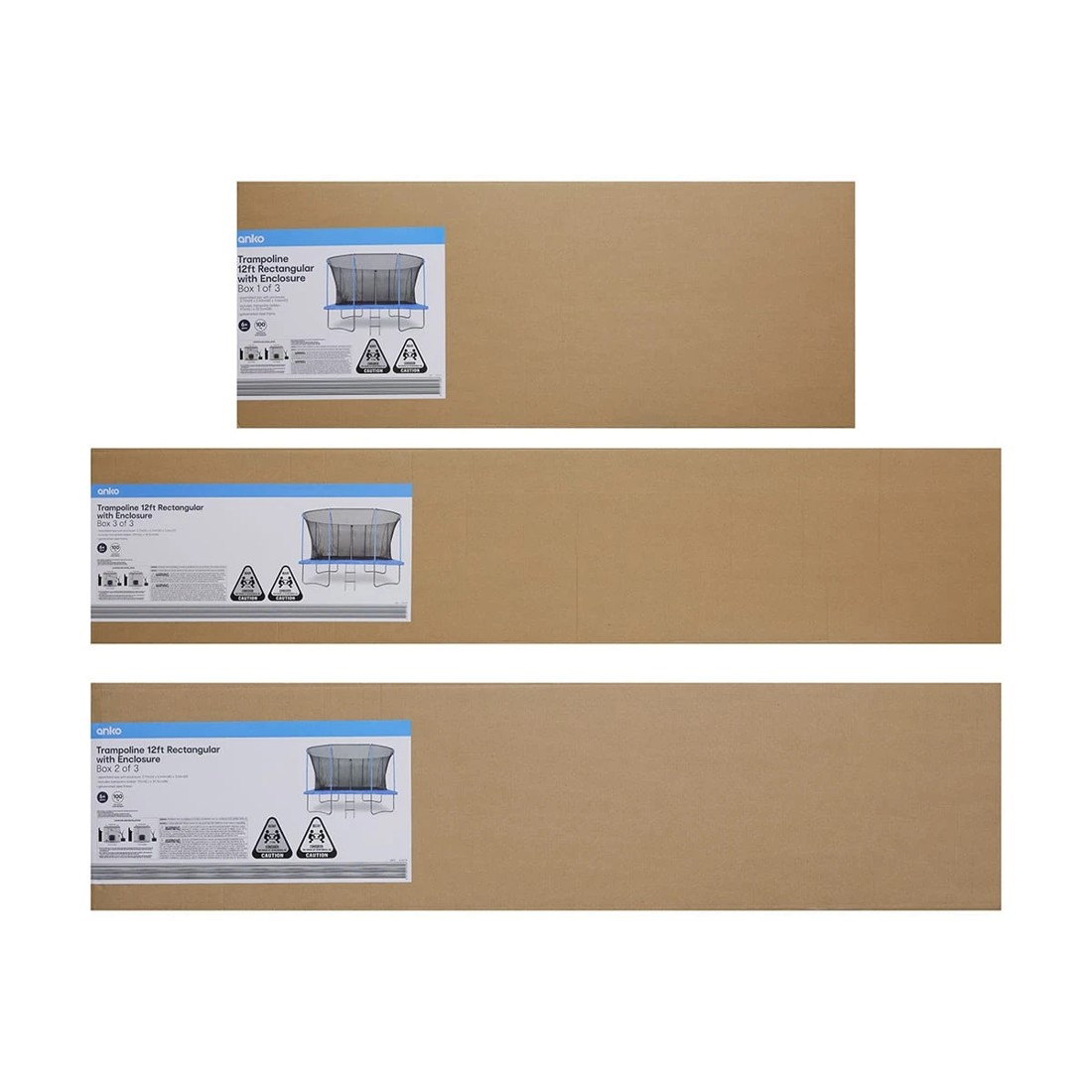 10 Trampoline 12ft. Rectangular with Enclosure, 10 of 10