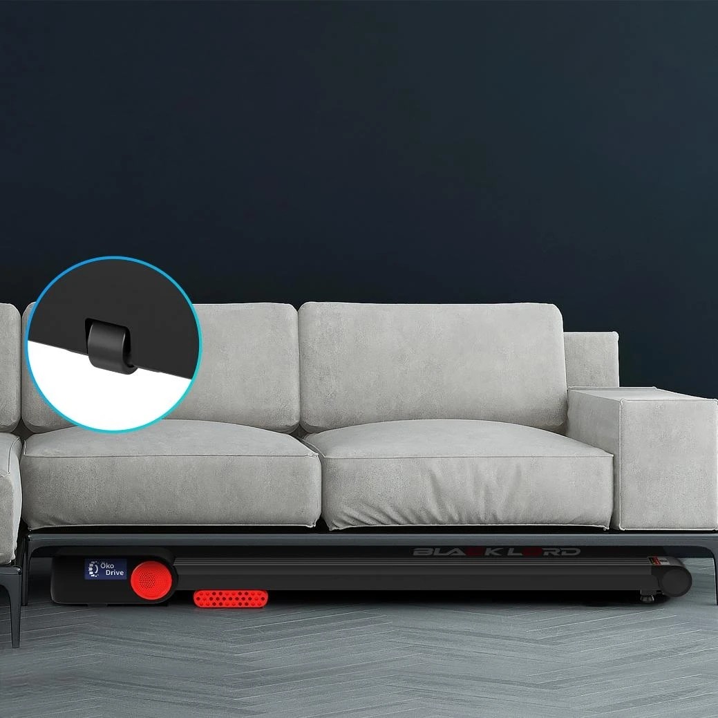 4 Black Lord Treadmill Electric Walking Pad Under Desk Home Gym Fitness 450mm Belt - Black, 4 of 7