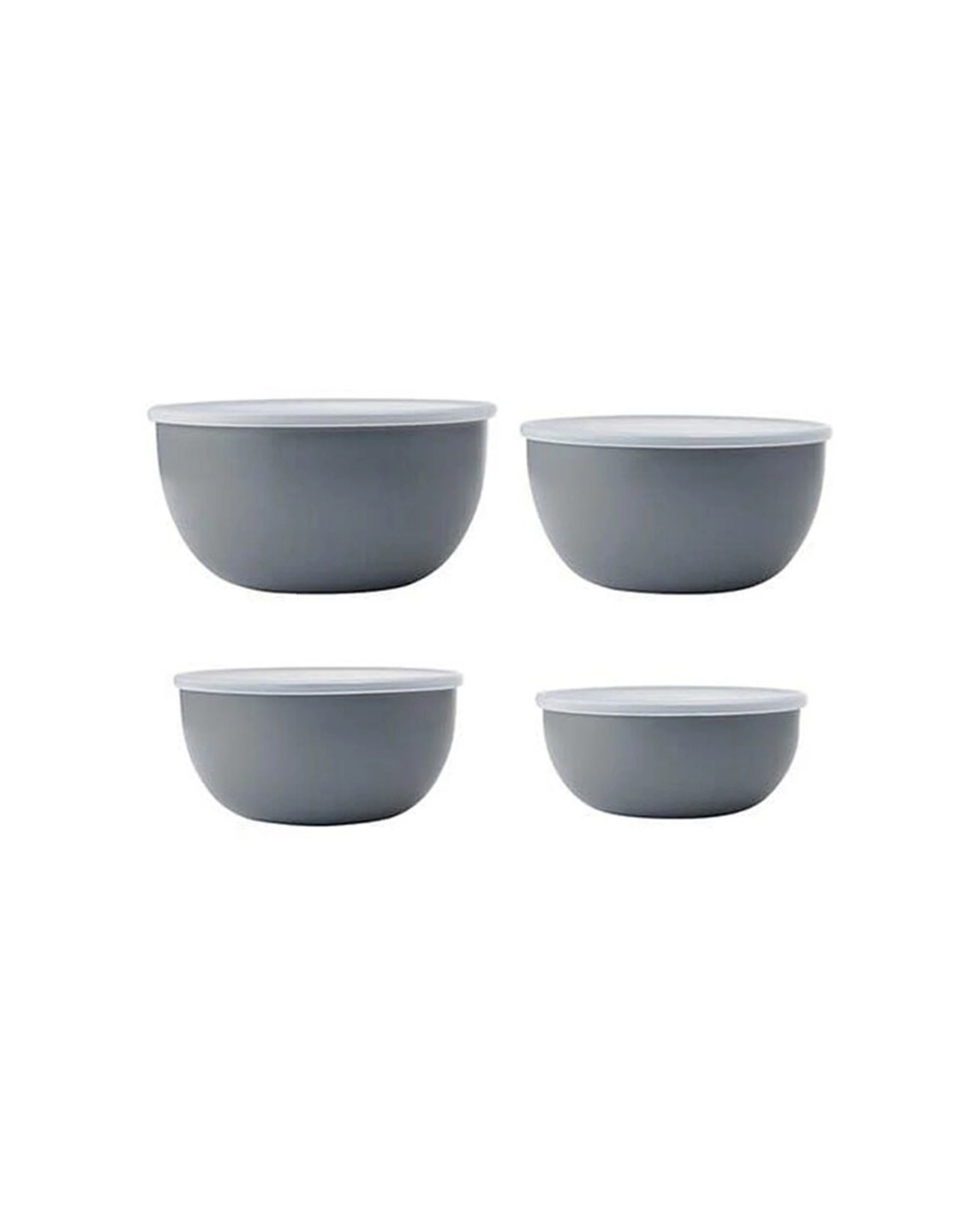 3 KitchenAid 8pc Meal Prep Storage Bowls With Lids Nesting Dishwasher Safe - Charcoal, 3 of 6
