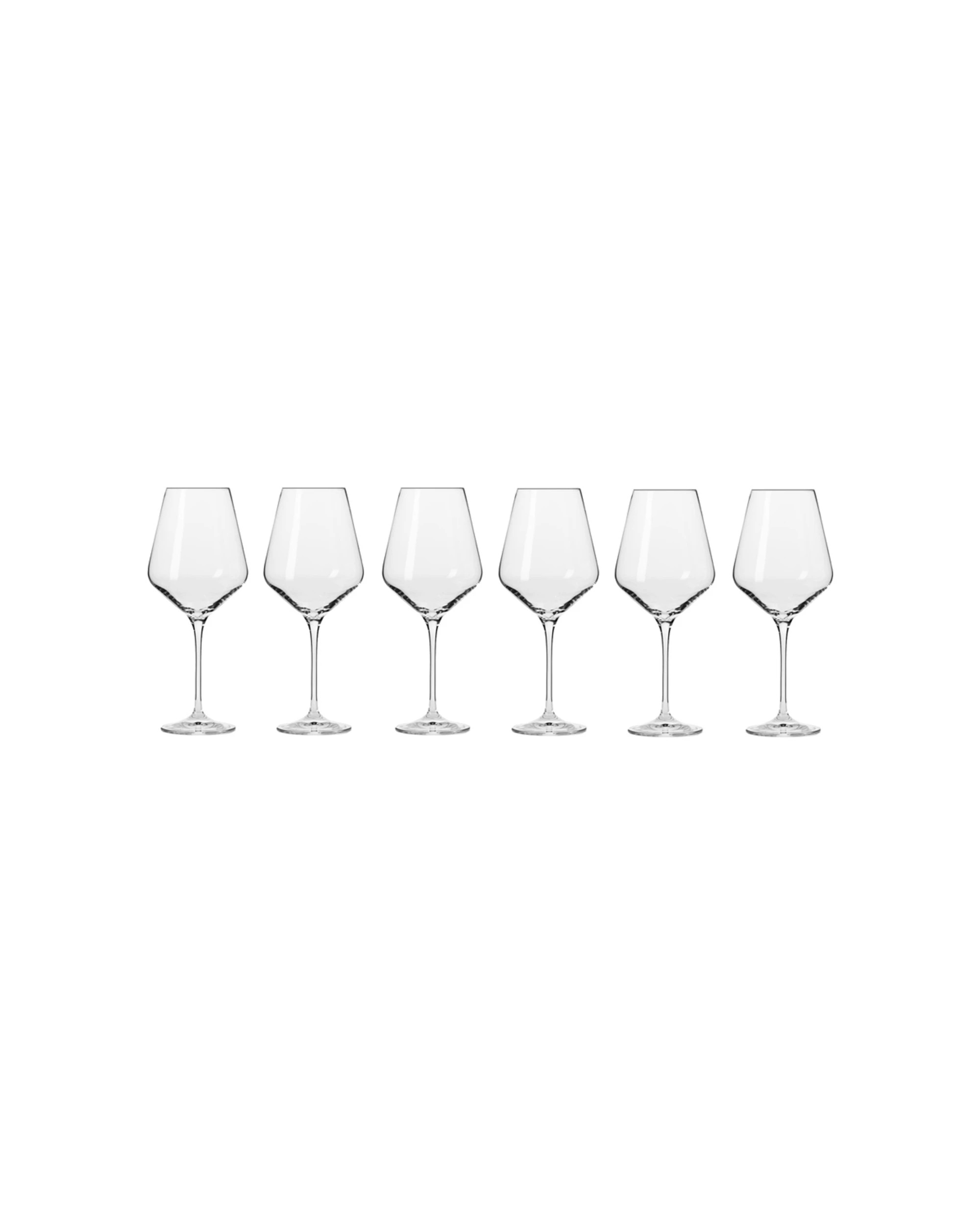 1 Krosno Avant-Garde 550ml Stemmed Wine Glasses Set of 6 - Plain, 1 of 6