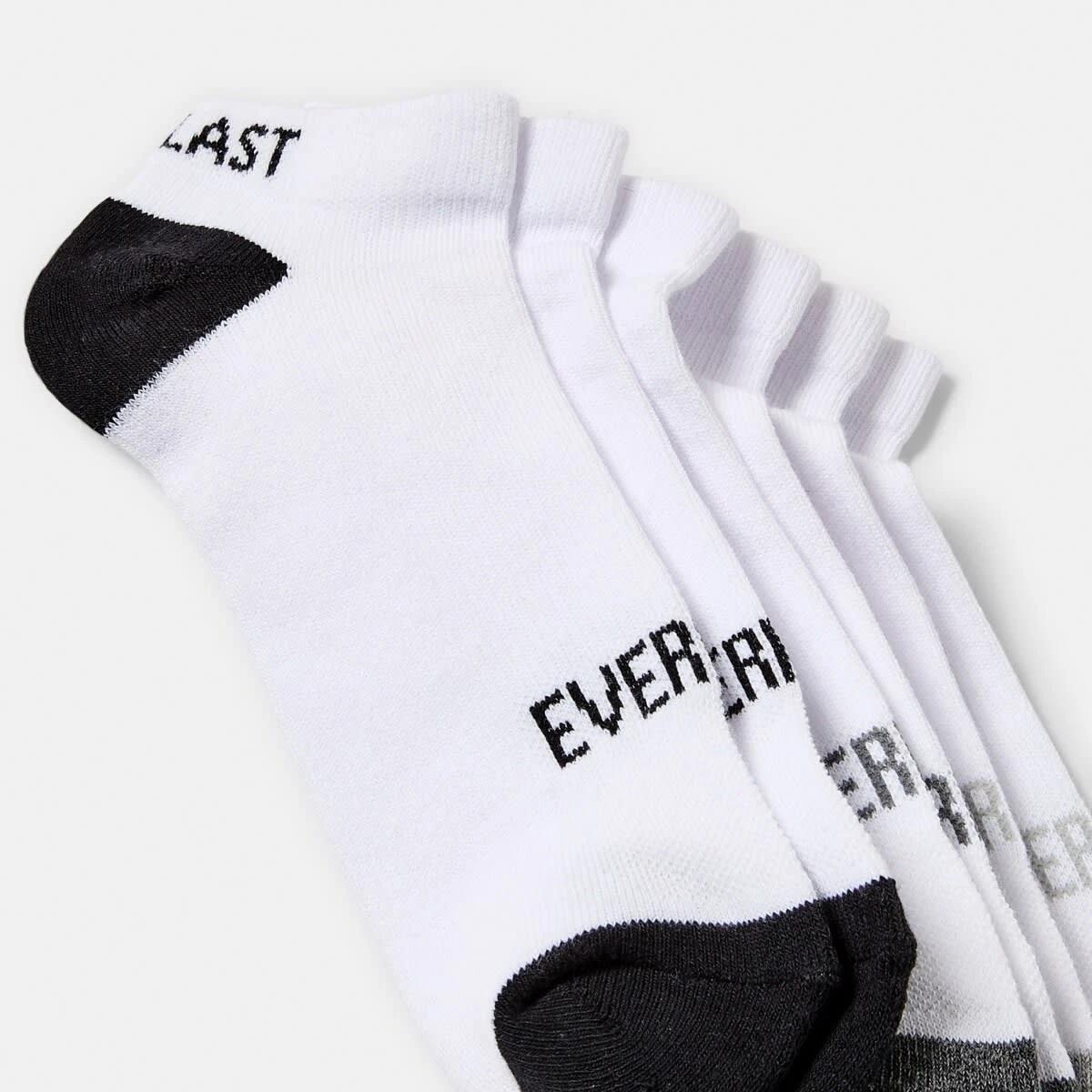 2 3 Pack Everlast Mens Performance Low Cut Socks Wht Colour, 2 of 3