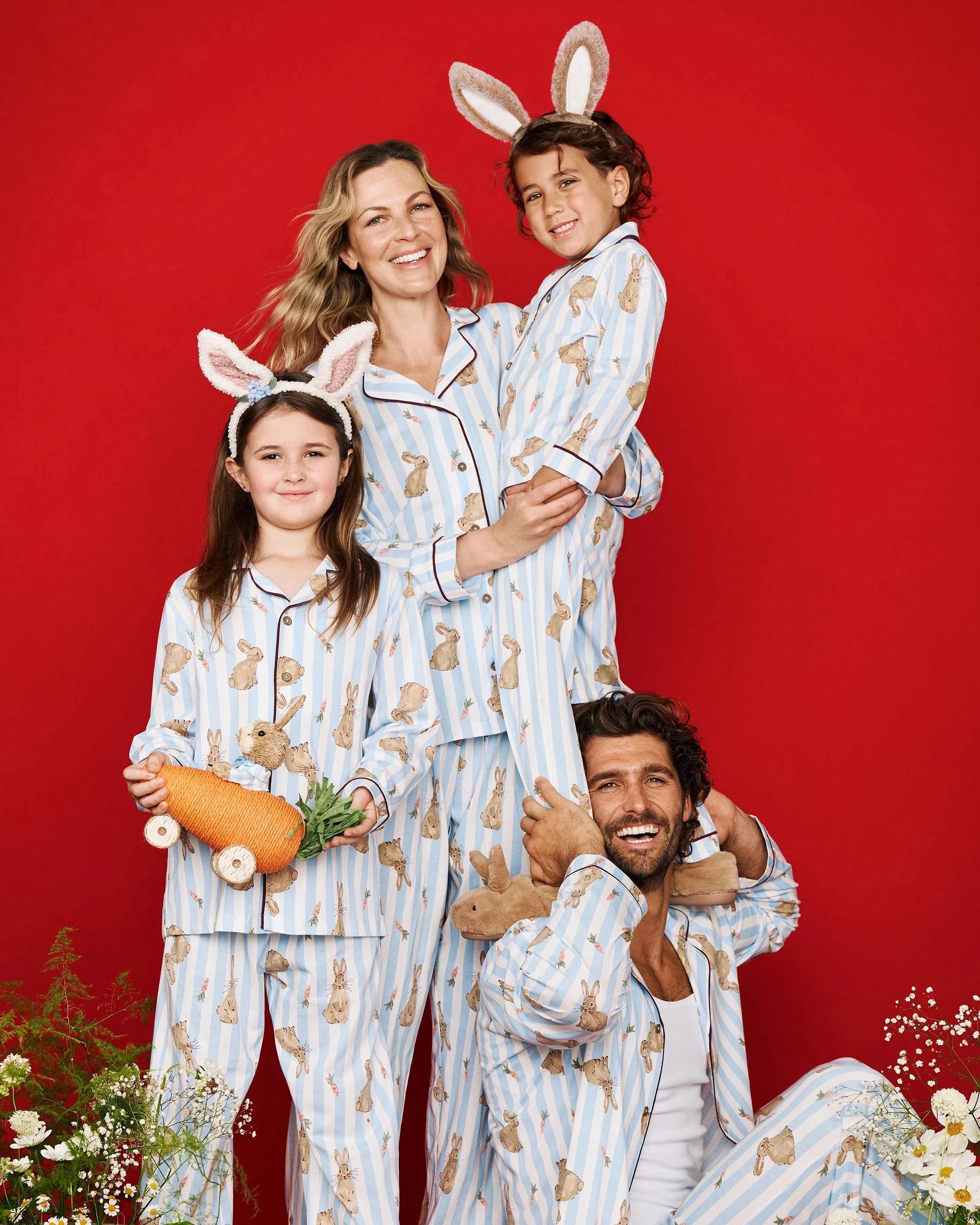 7 Target Man Family Matching Australian Cotton Easter Mens Pyjama Set - Bunny Stripe BUNNY STRIPE, 7 of 8