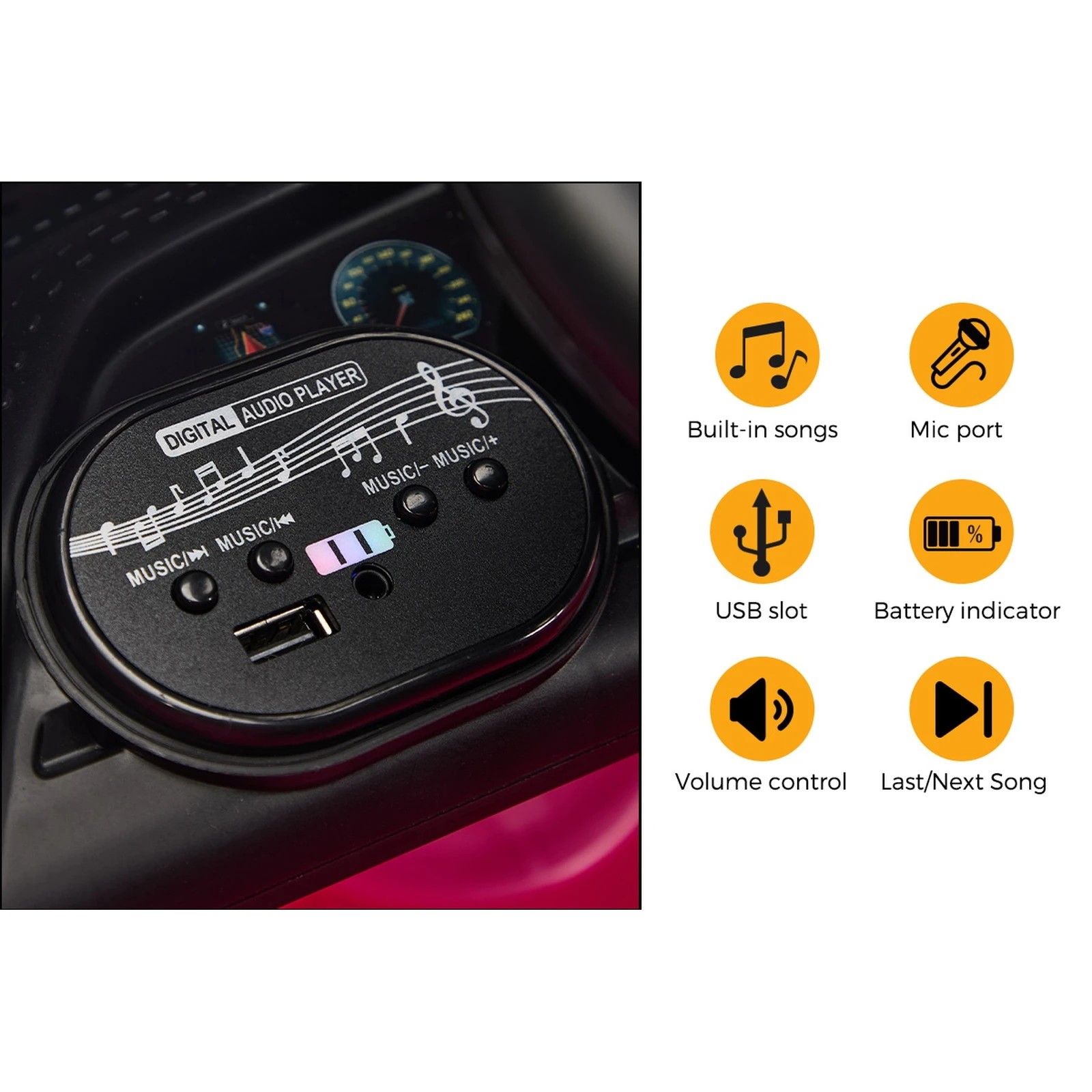 6 Kids Ride On Car 12V Mercedes-Benz Licensed Remote Control Toy
 - pink, 6 of 10