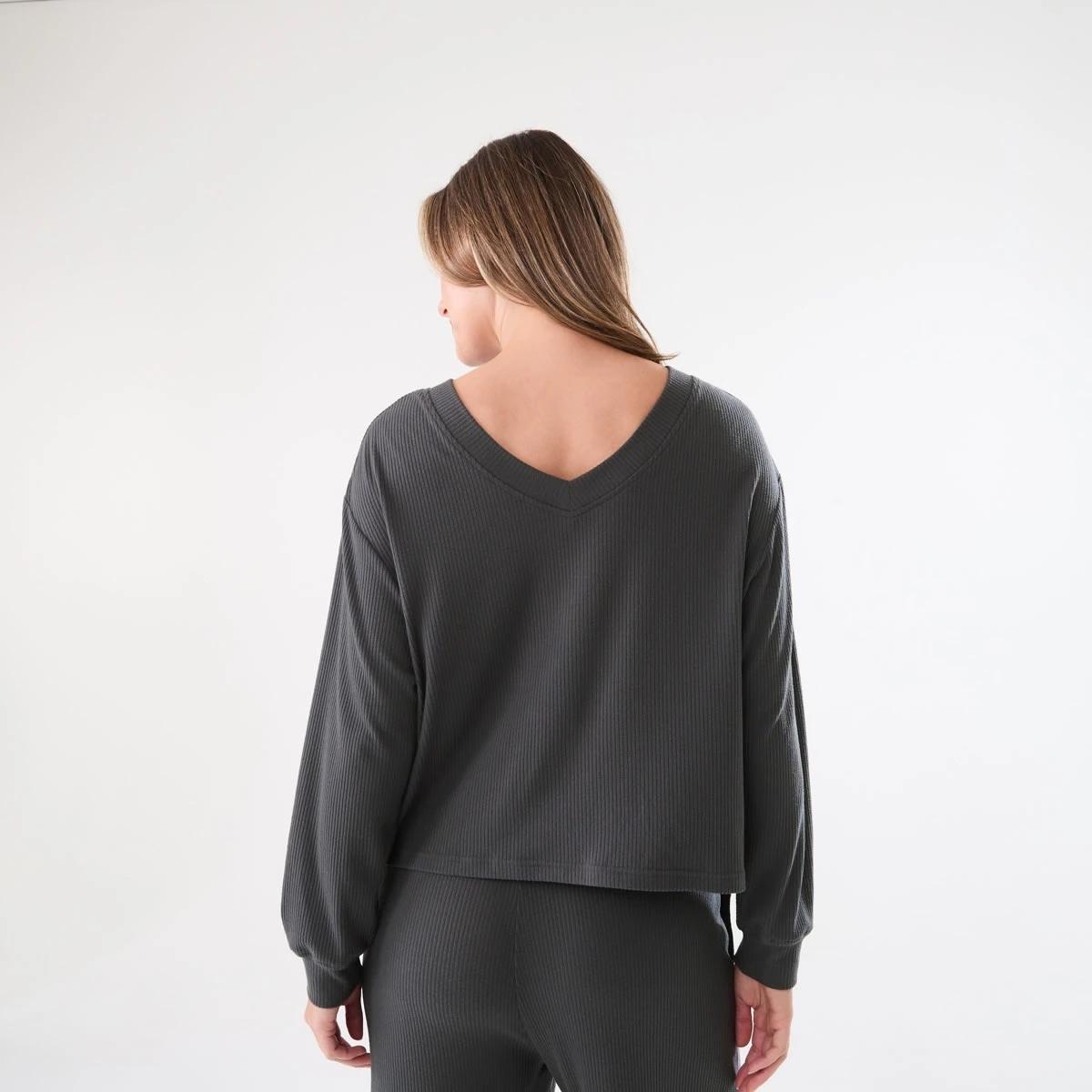 5 Brushed Rib Reversible Top Wshd Slate, 5 of 8