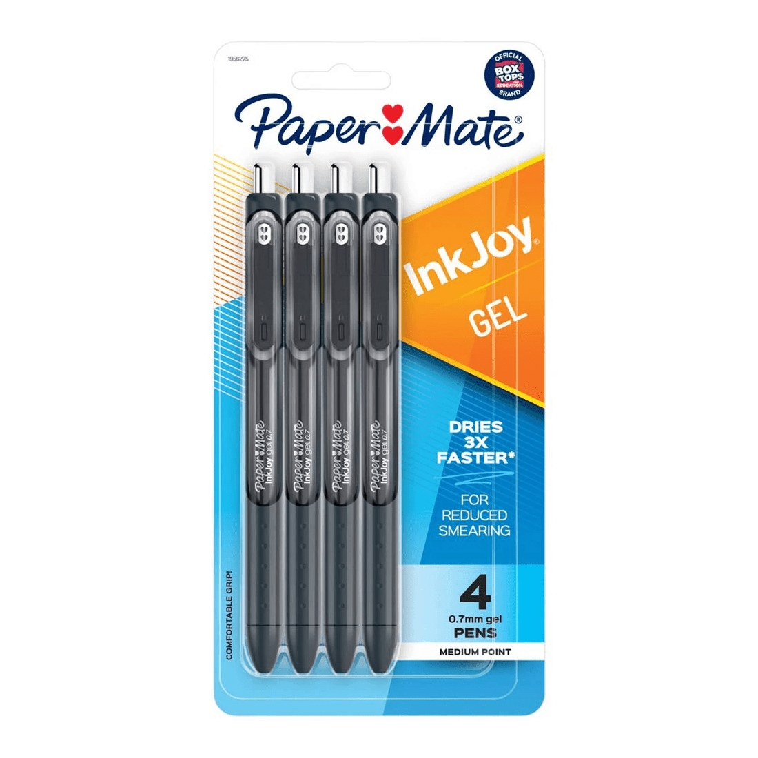 1 Paper Mate InkJoy Gel Pens 0.7mm Black 4 Pack, 1 of 8