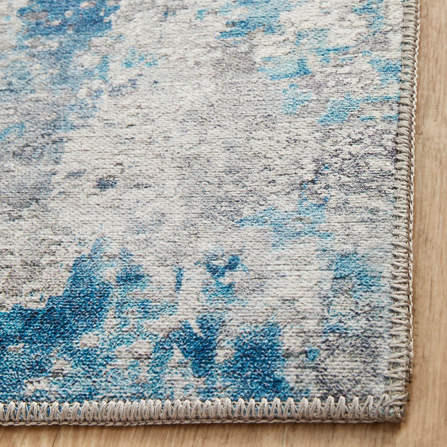 4 Common Ground Rugs Bazaar 132 300x80cm - Medium Runner Rug - Blue, 4 of 8