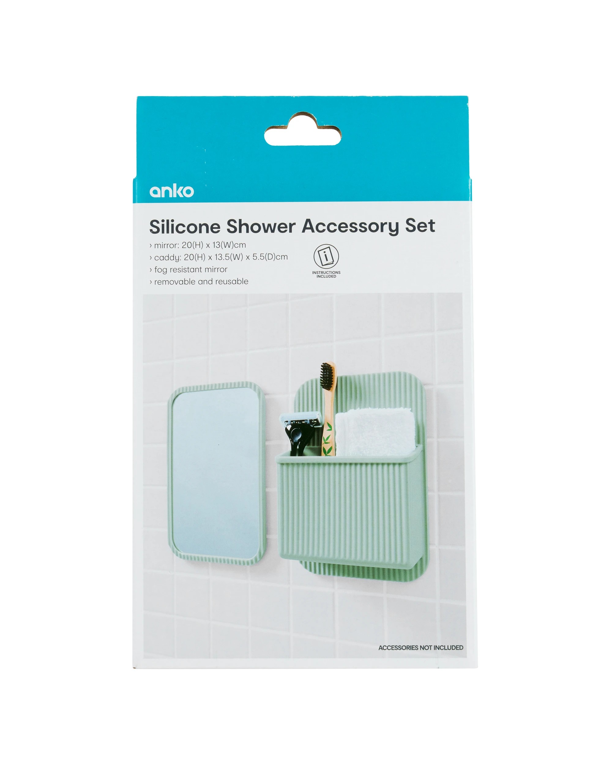 9 Silicone Shower Accessory Set, 9 of 9