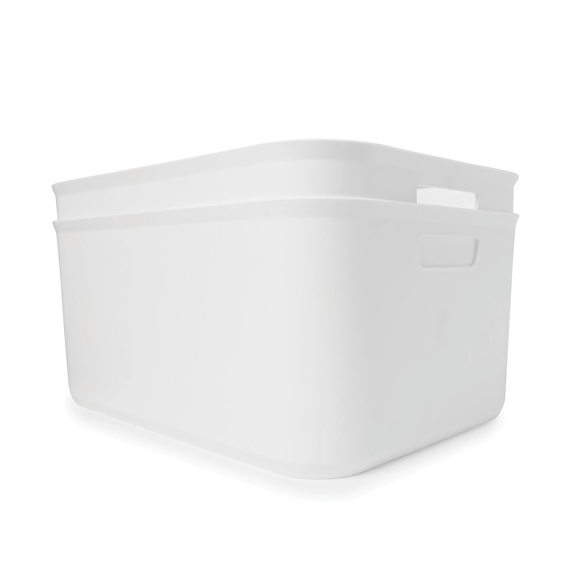 1 2 Pack 12.5L Utile Large Tubs - White, 1 of 8