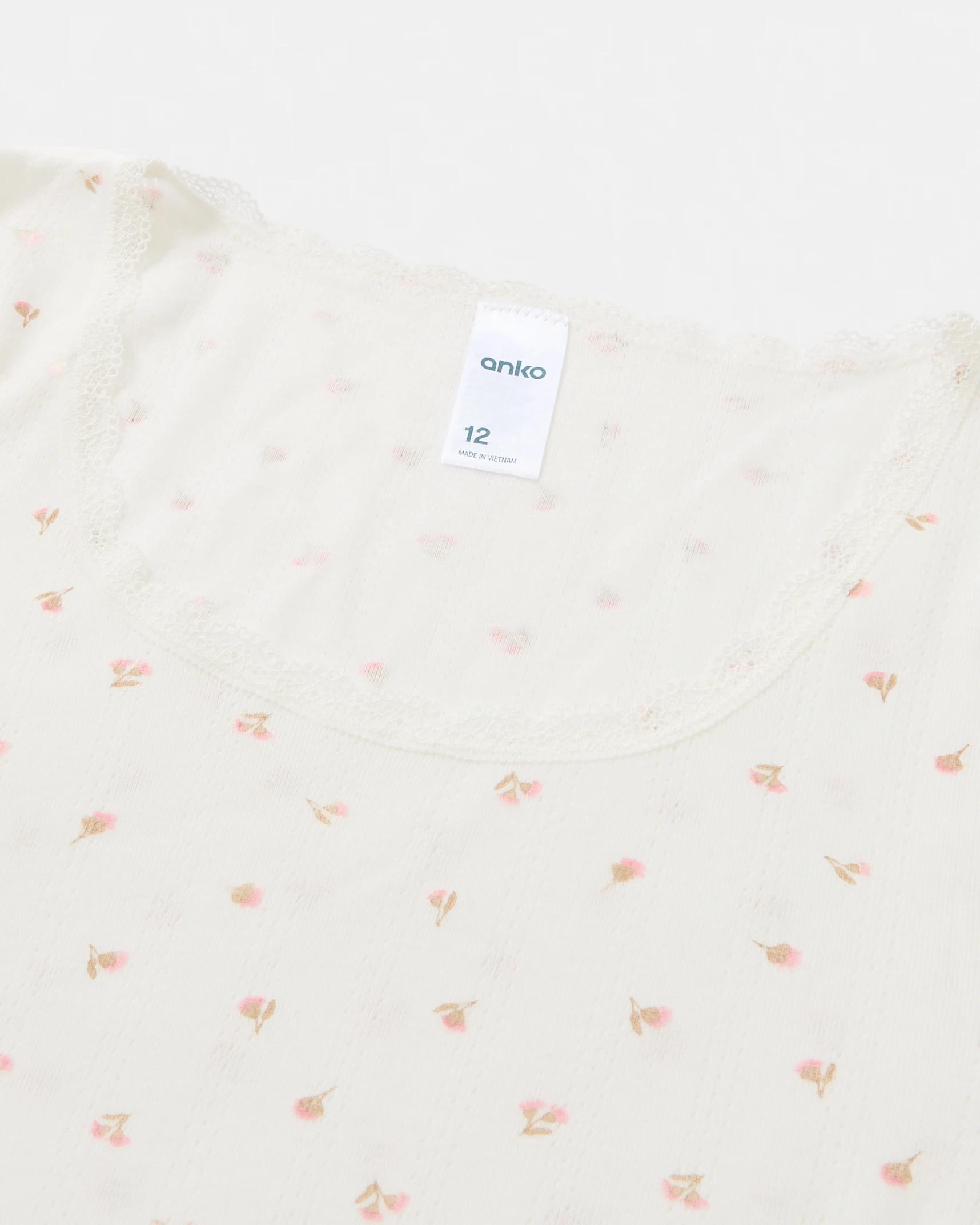 8 Pointelle Long Sleeve Thermal Top Esw, 8 of 8