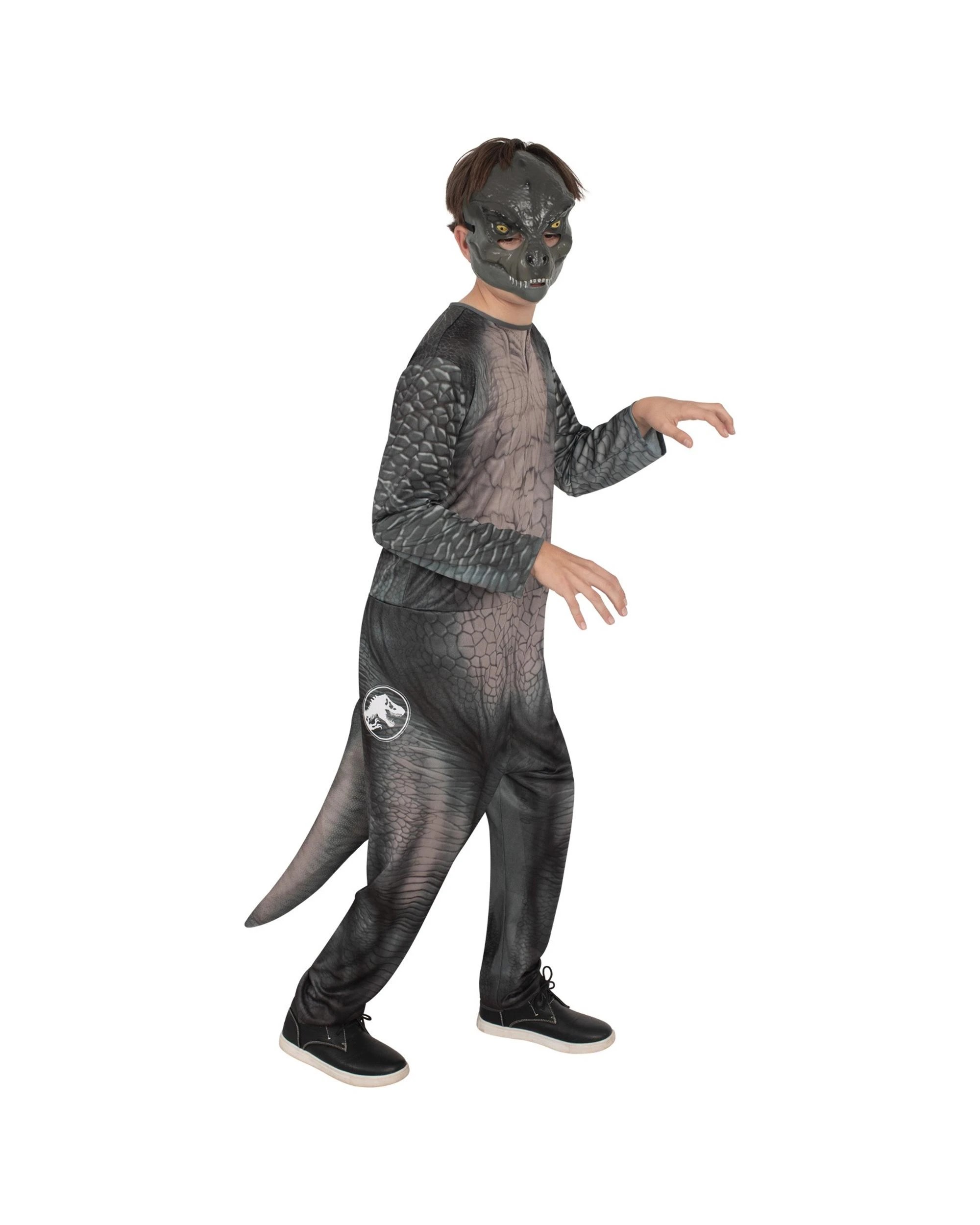 1 Jurassic World Rebirth T-Rex Child Costume Size 9-10 Years, 1 of 3