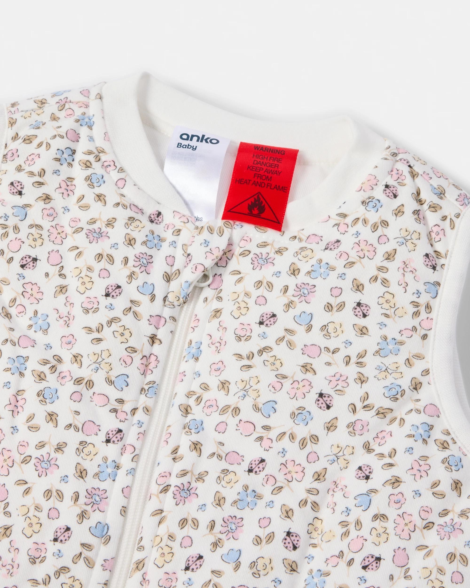 3 Cotton 2.5 TOG Sleep Bag Beig Flrl, 3 of 4