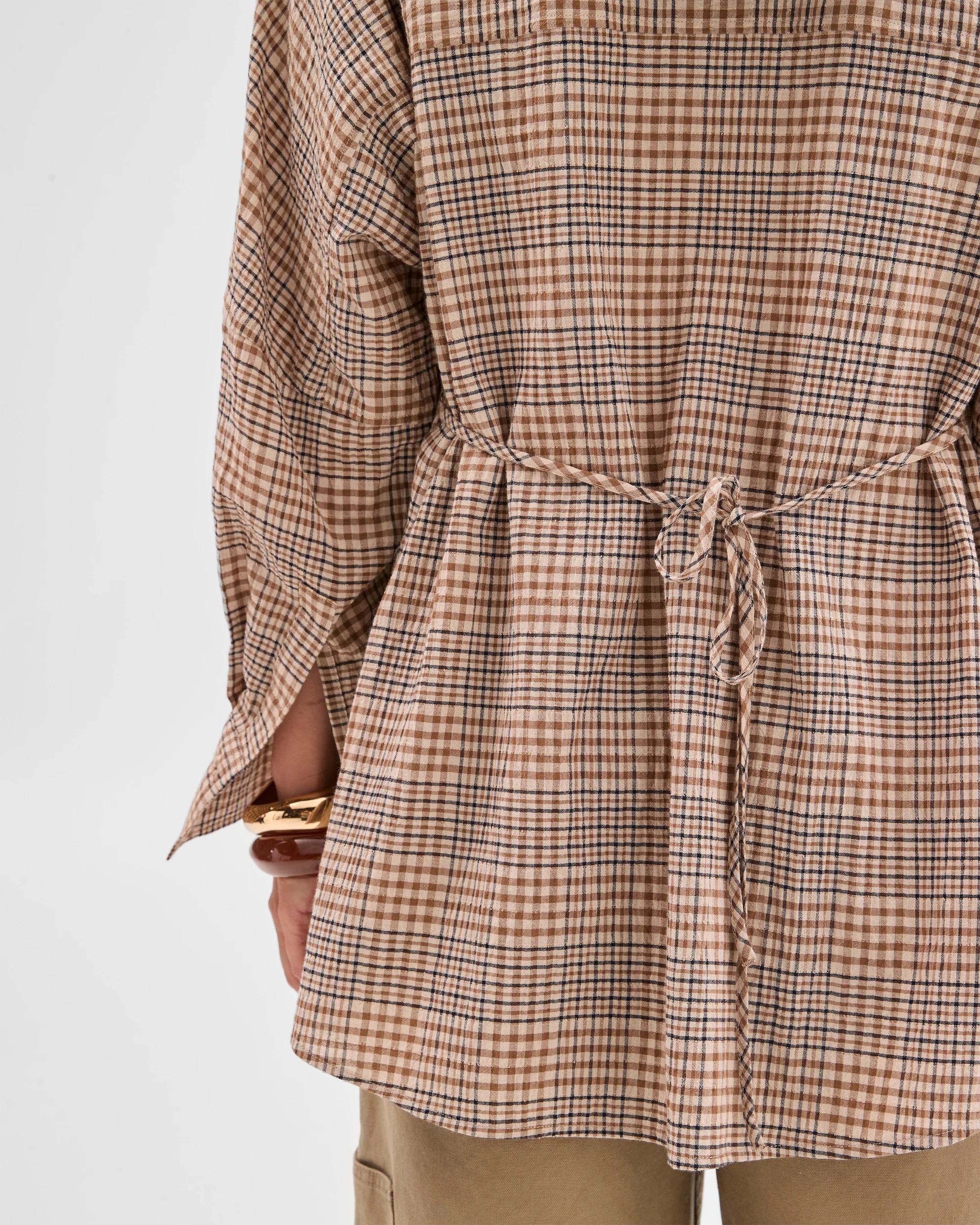 4 Target Woman Australian Cotton Check Shirt PARTRIDGE CHECK, 4 of 7