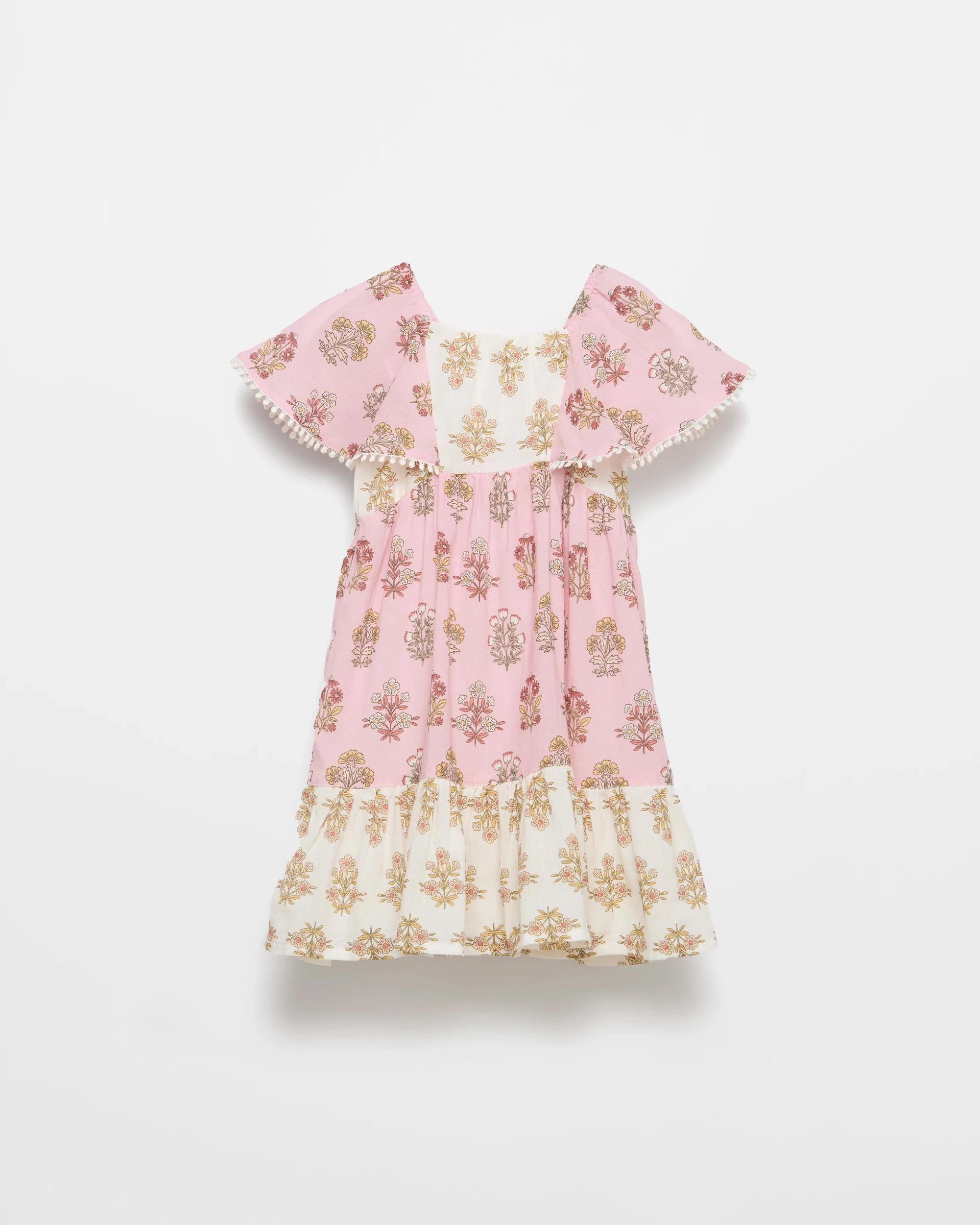 1 Target Kids Australian Cotton Woven Prairie Printed Dress STAMP FLORAL, 1 of 2