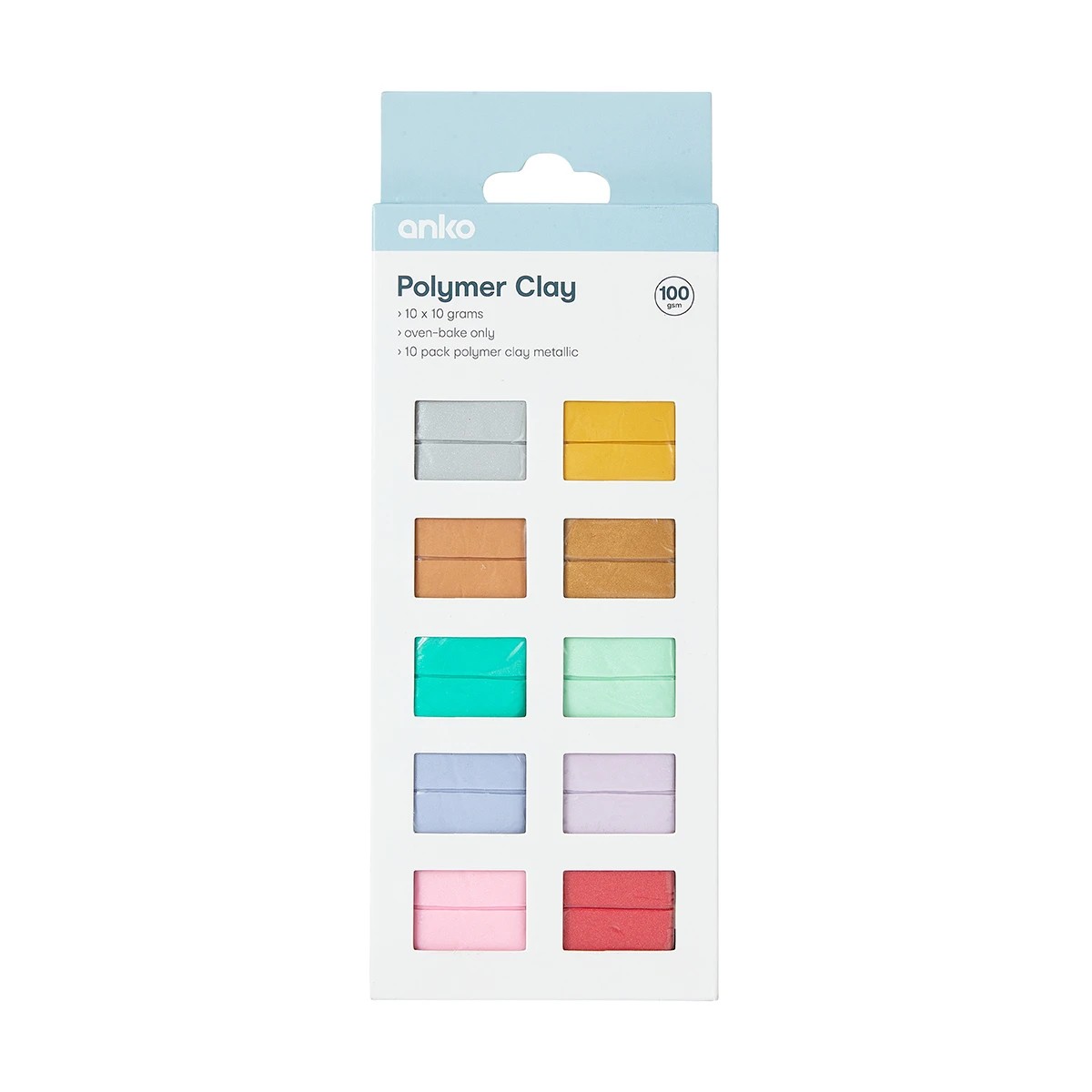 1 10 Pack Polymer Clay - Metallic, 1 of 5