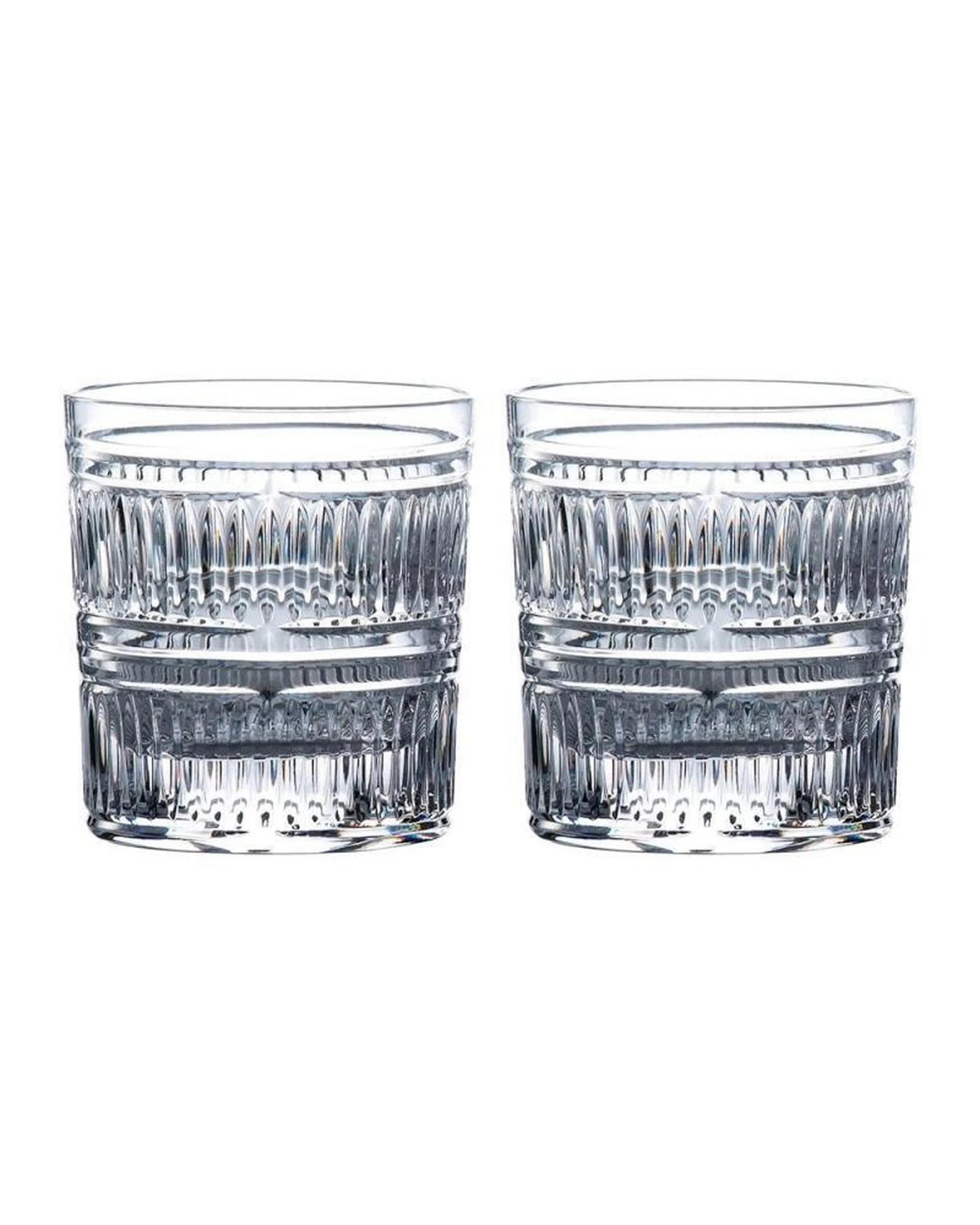 1 Royal Doulton R&D Collection Radial Tumbler Pair  Set of 2 - Clear, 1 of 5