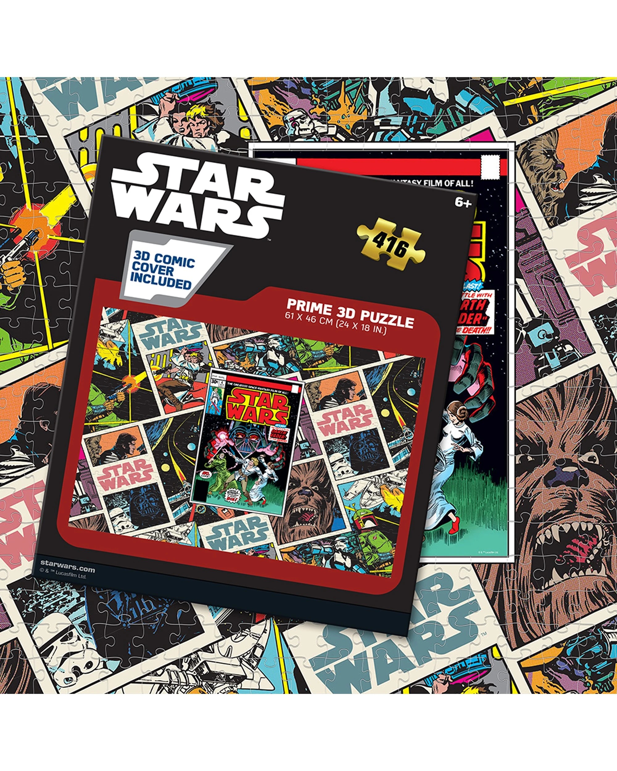 6 416pc Prime3D Lenticular Comic Star Wars Jigsaw Puzzle 3D Design 2 - Multi, 6 of 6